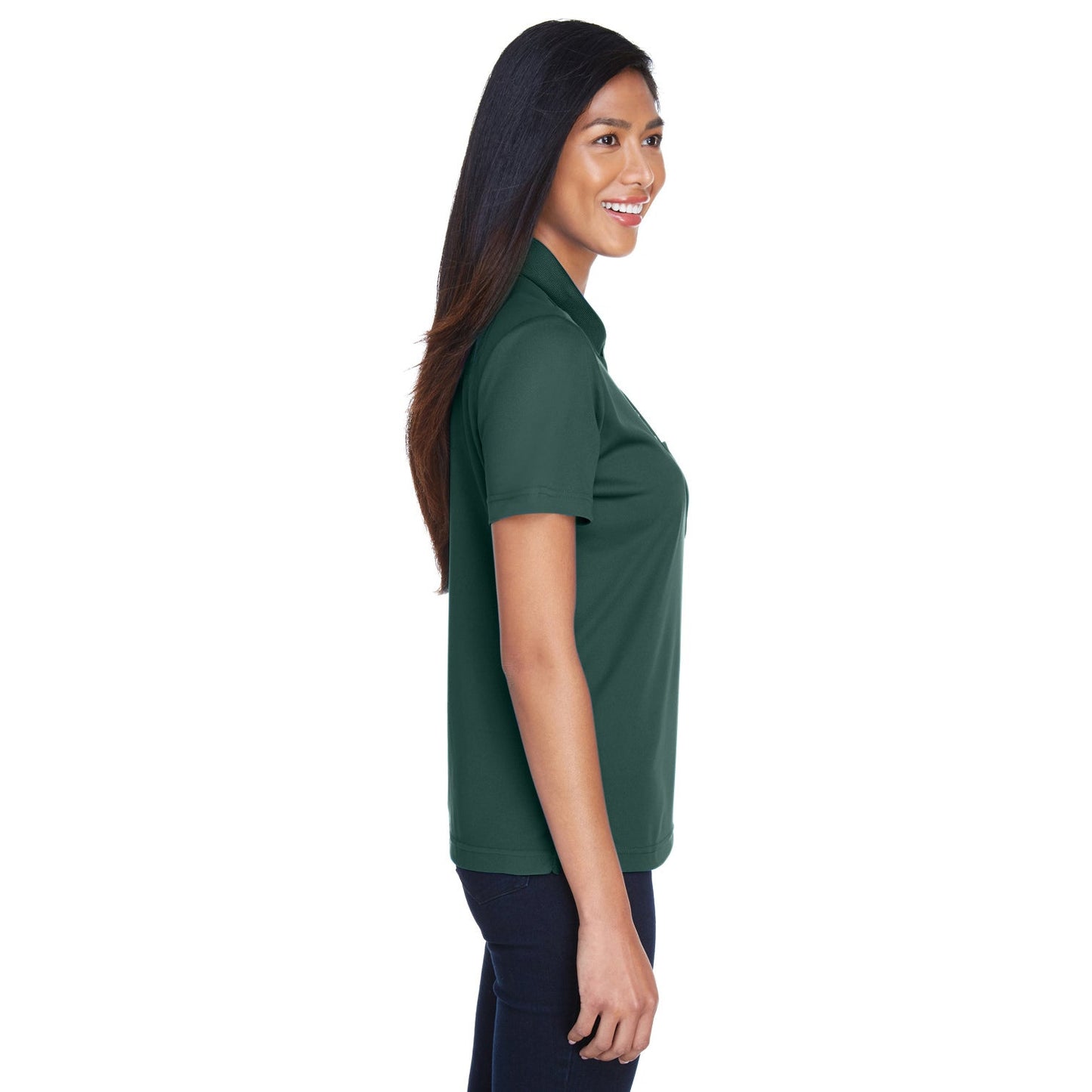 Black Polo Shirt - Core 365 - Performance Fabric