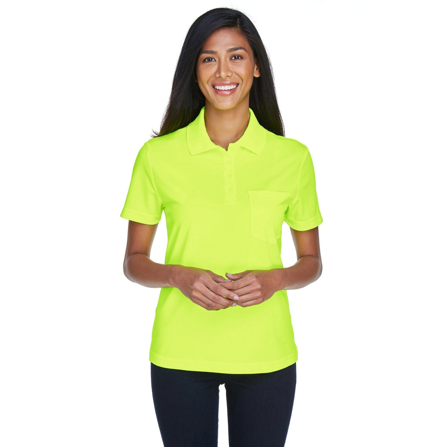 Black Polo Shirt - Core 365 - Performance Fabric