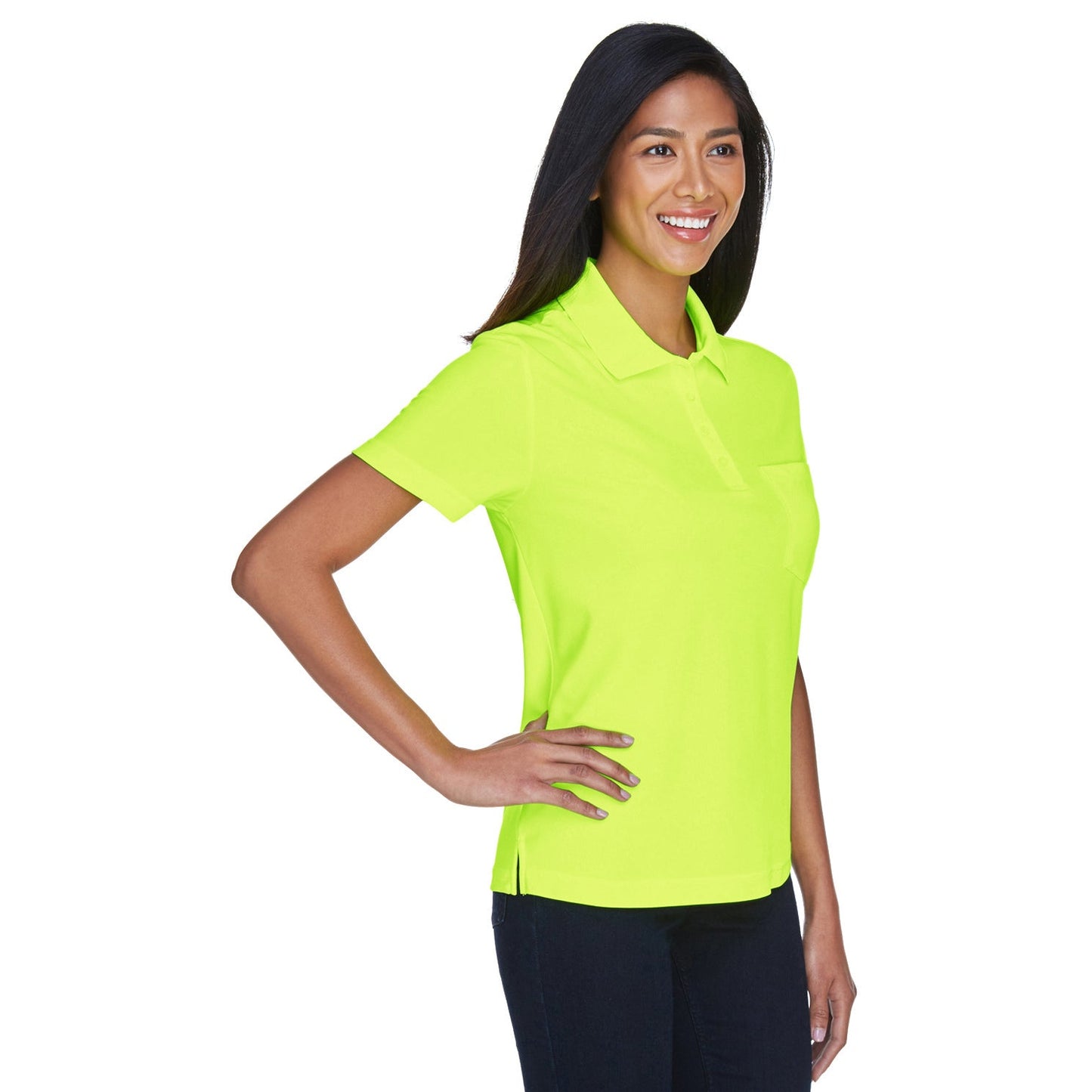 Black Polo Shirt - Core 365 - Performance Fabric