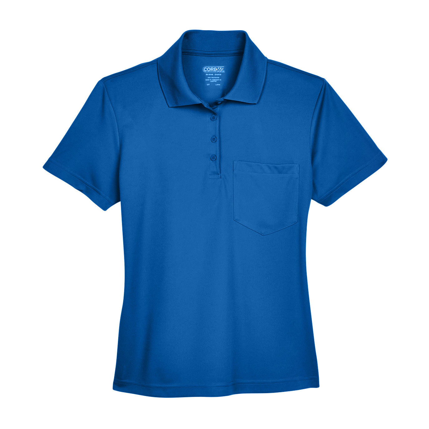 Black Polo Shirt - Core 365 - Performance Fabric