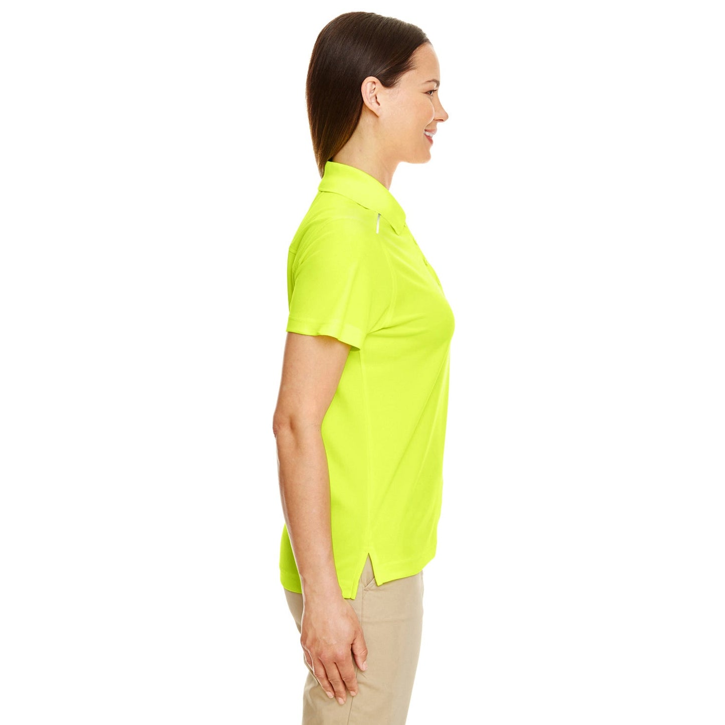 Black Polo Shirt - Core 365 - Reflective Piping
