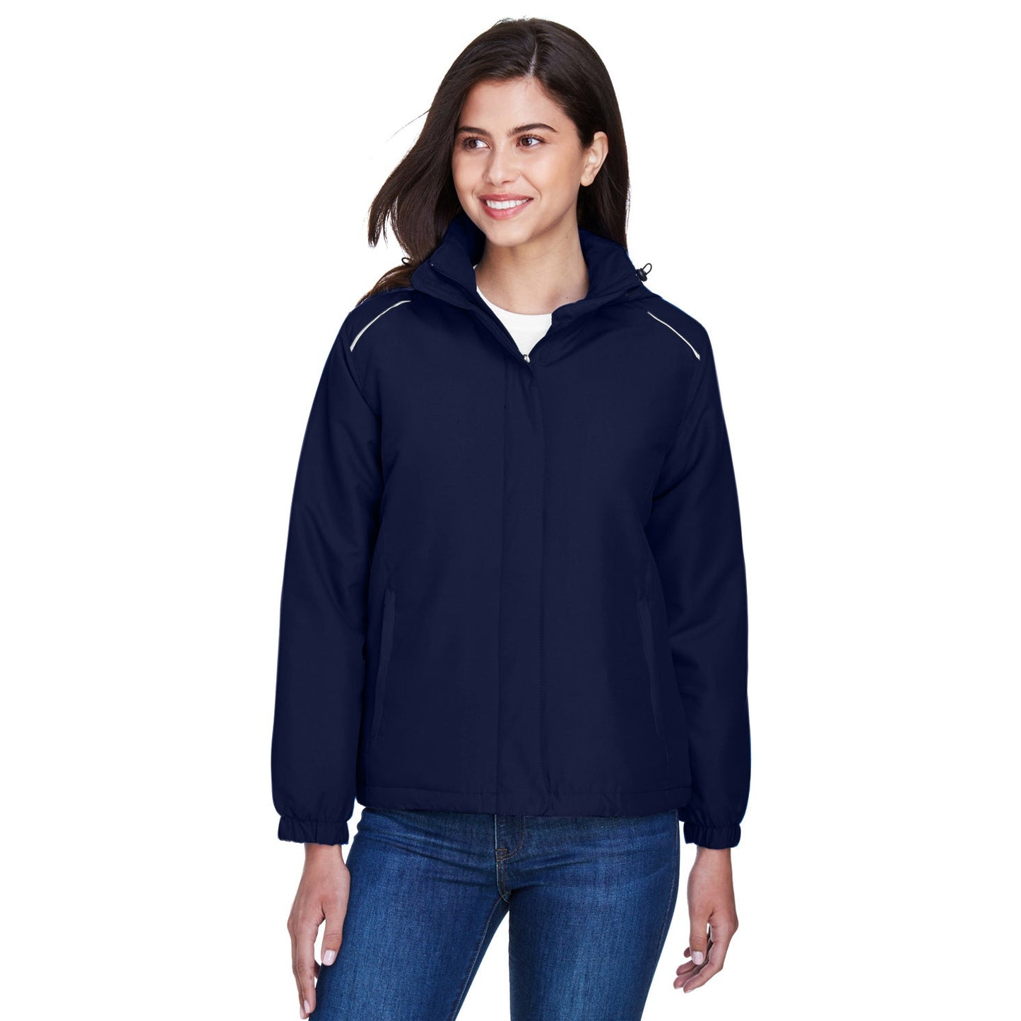 Black Insulated Jacket - Core 365 - Warm and Stylish