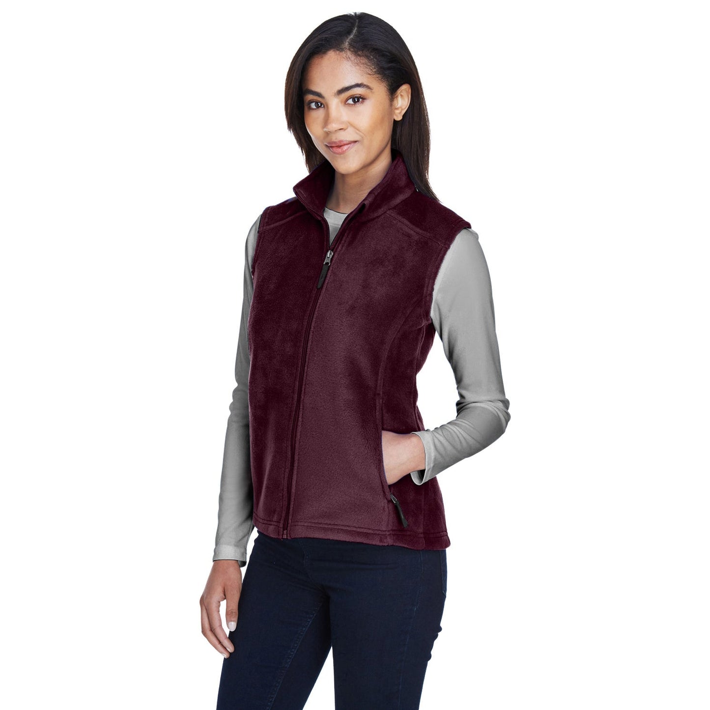 Black Fleece Vest - Core 365 - Soft and Warm