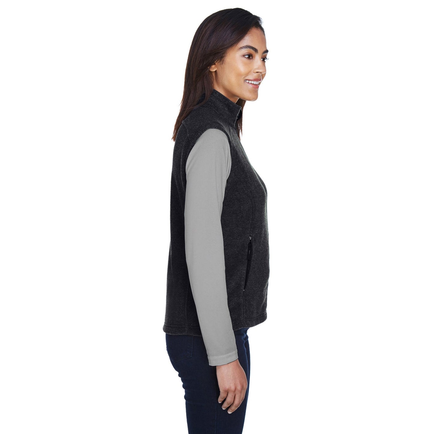 Black Fleece Vest - Core 365 - Soft and Warm