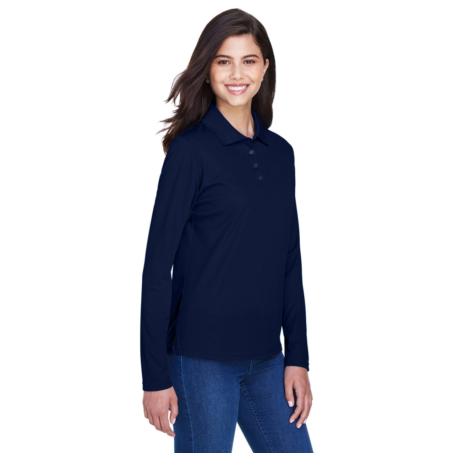 Black Performance Polo - Core 365 - Moisture-wicking