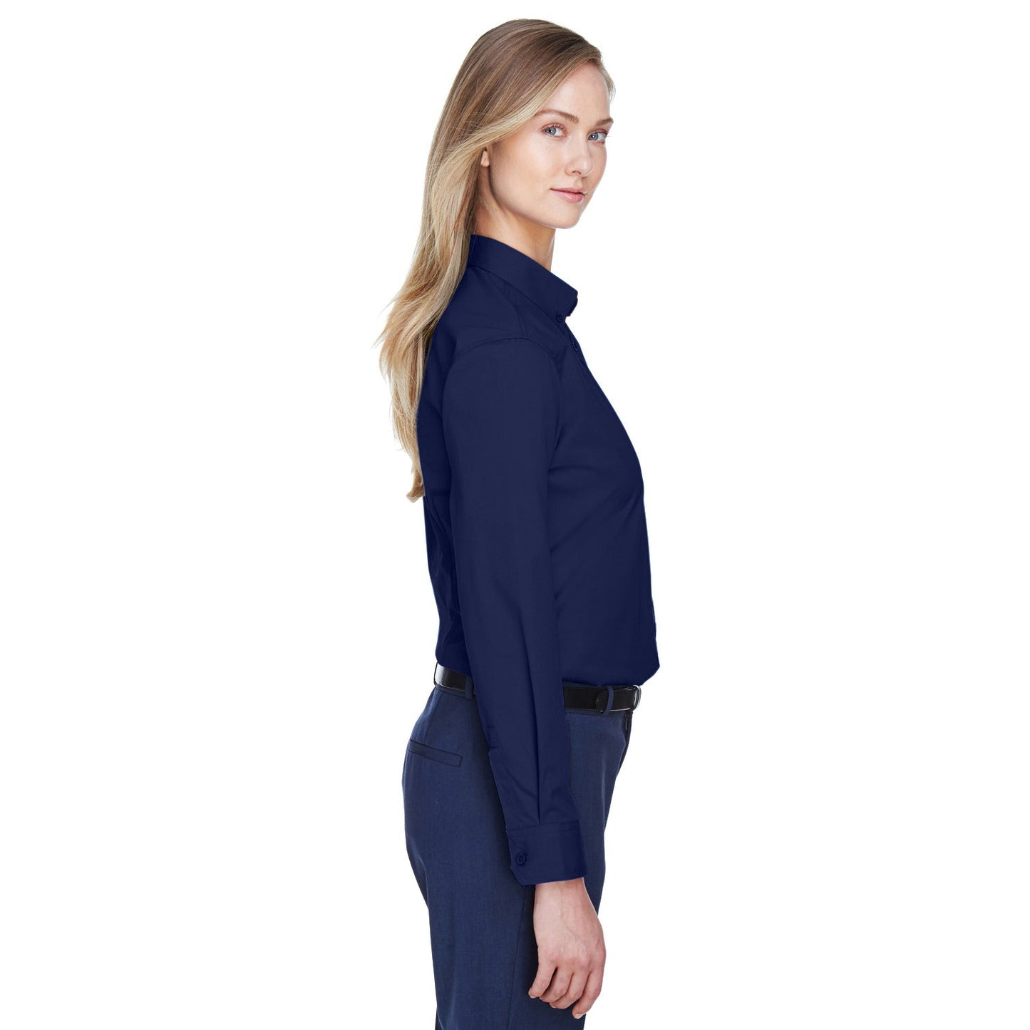Black Button Up Shirt - Core 365 - Lightweight Twill