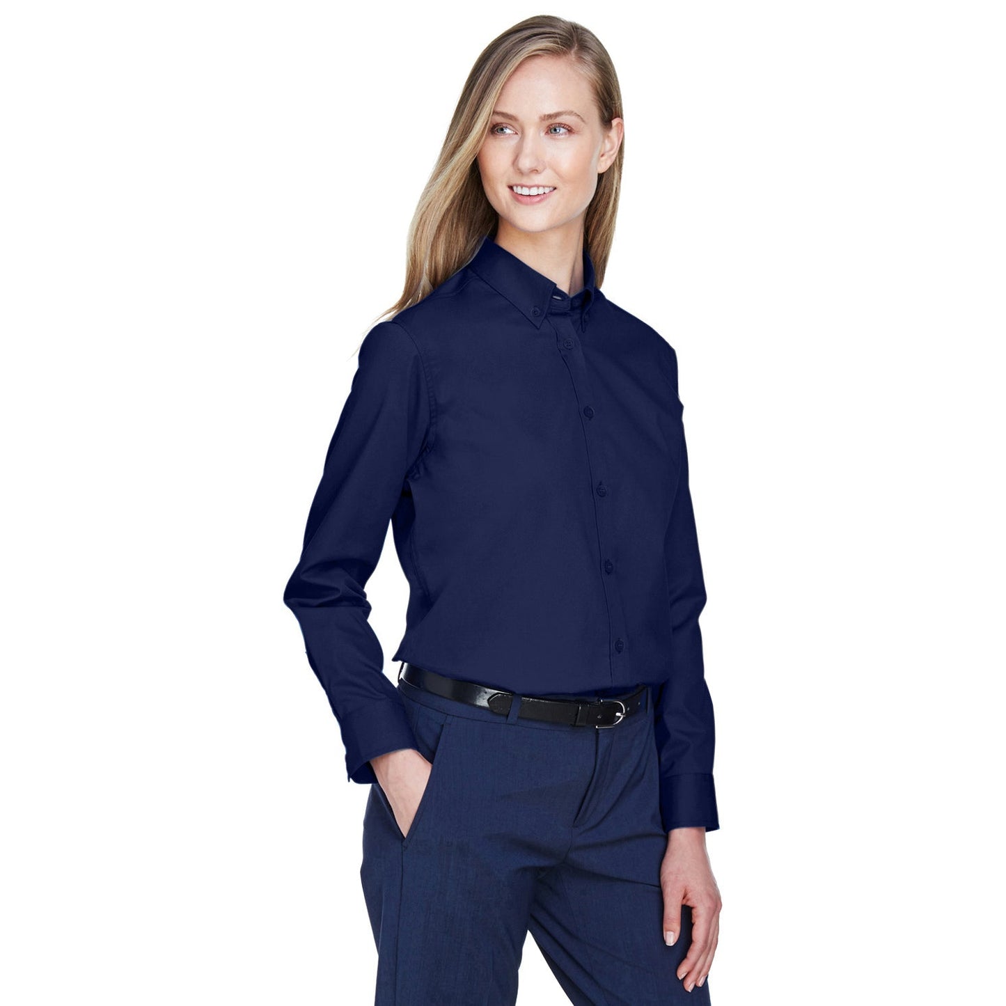 Black Button Up Shirt - Core 365 - Lightweight Twill