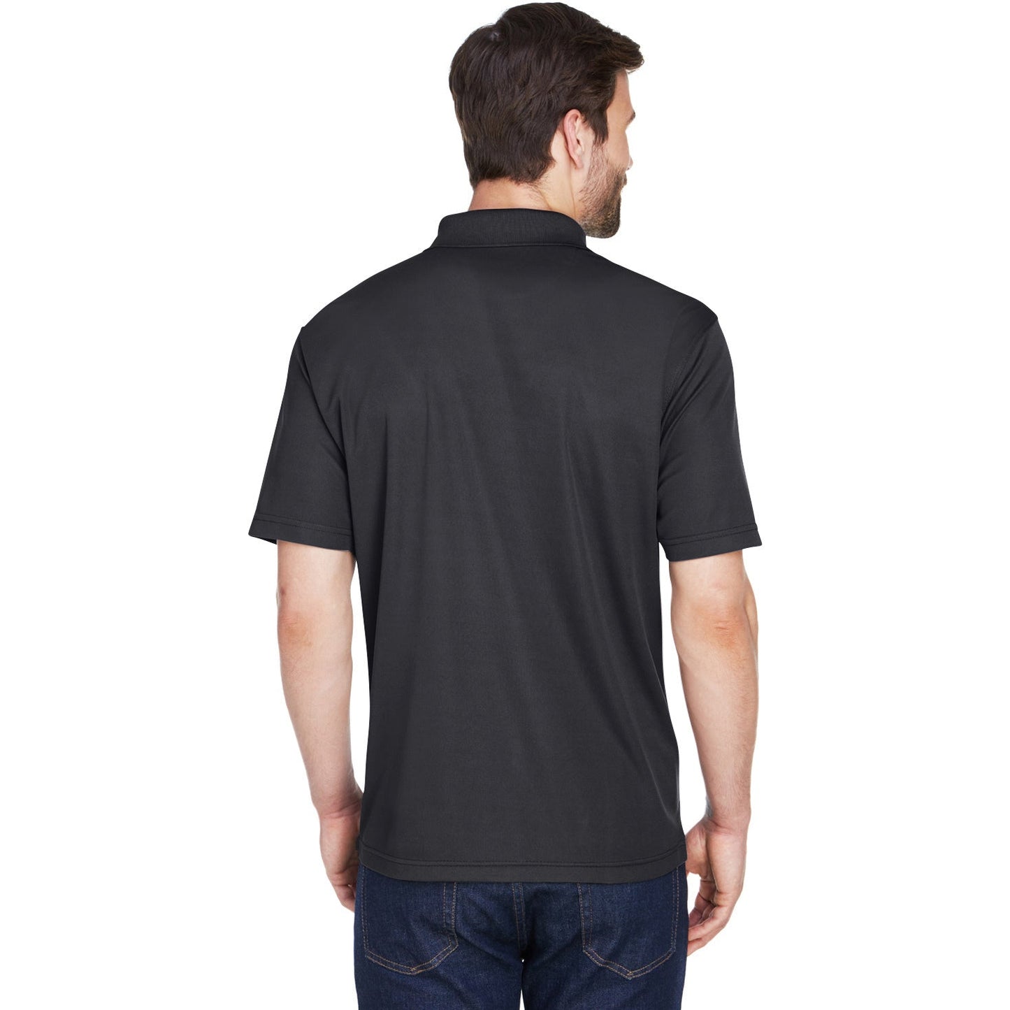 Black Polo Shirt - UltraClub - Cool Dry Mesh