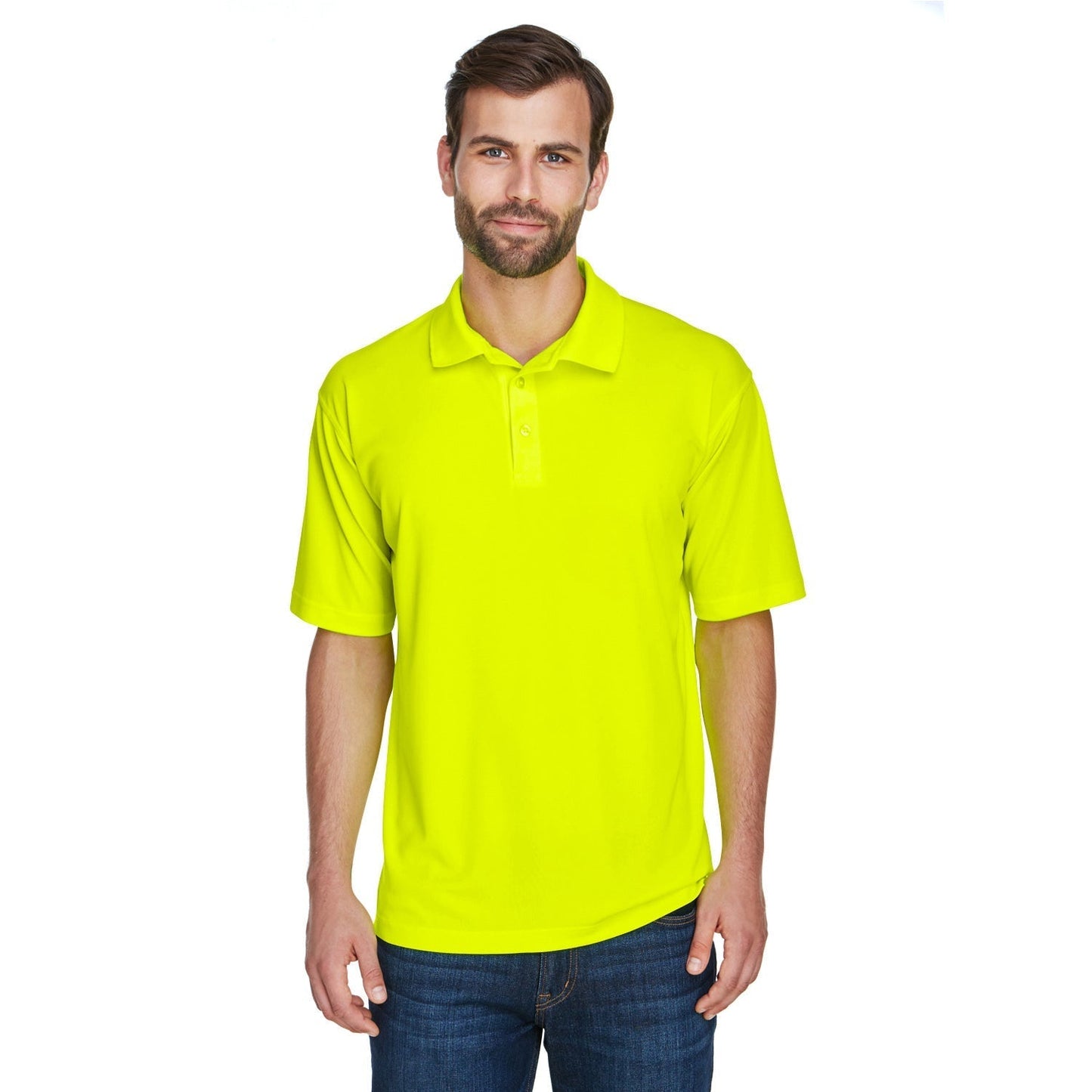 Black Polo Shirt - UltraClub - Cool Dry Mesh