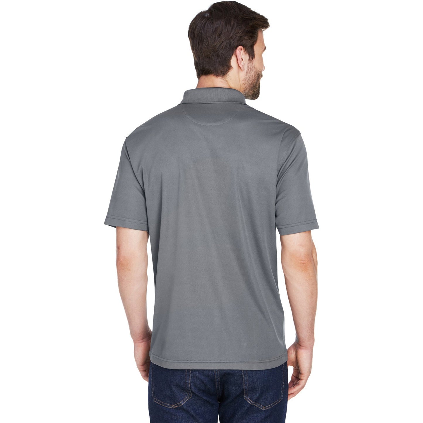 Black Polo Shirt - UltraClub - Cool Dry Mesh