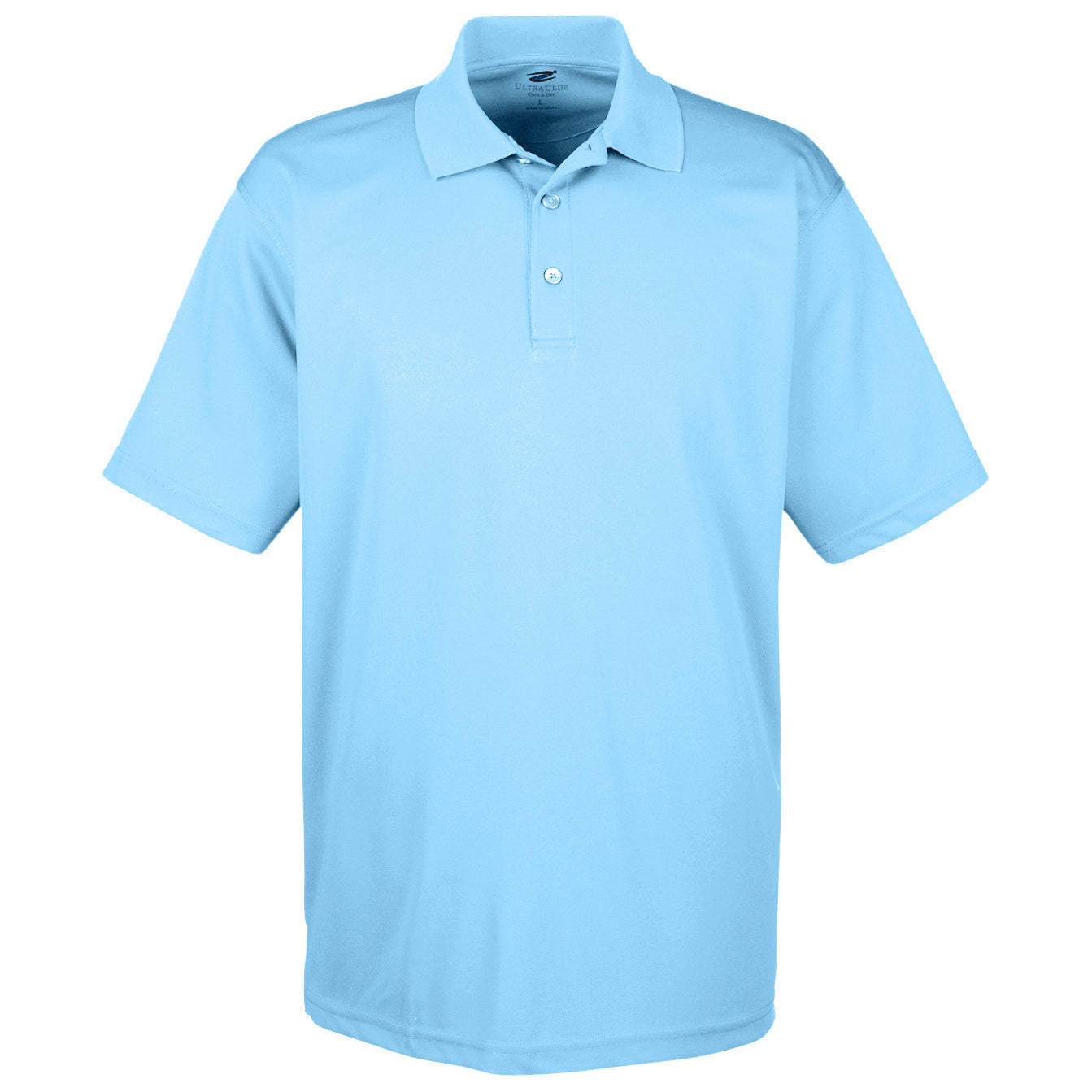 Black Polo Shirt - UltraClub - Cool Dry Mesh