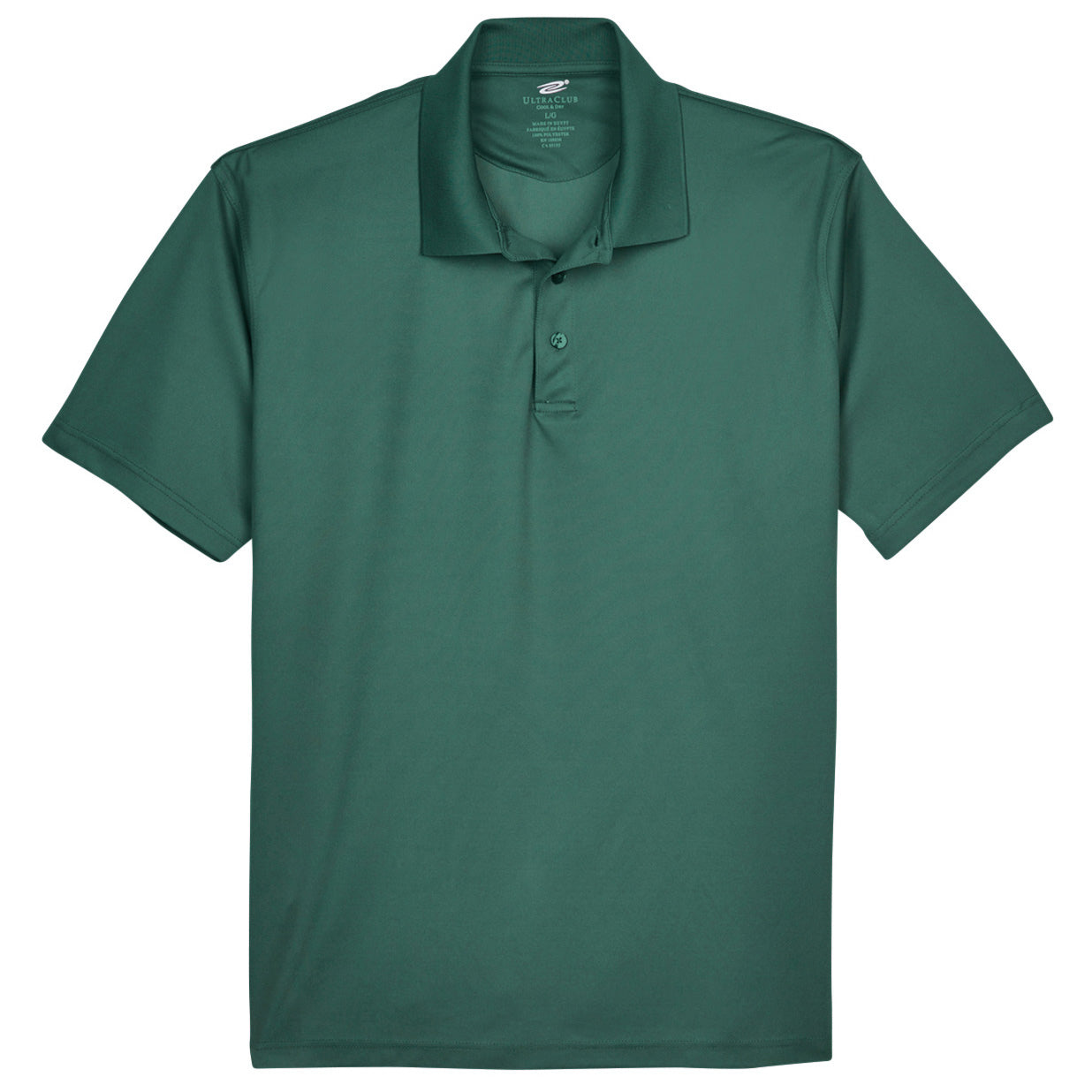 Black Polo Shirt - UltraClub - Cool Dry Mesh