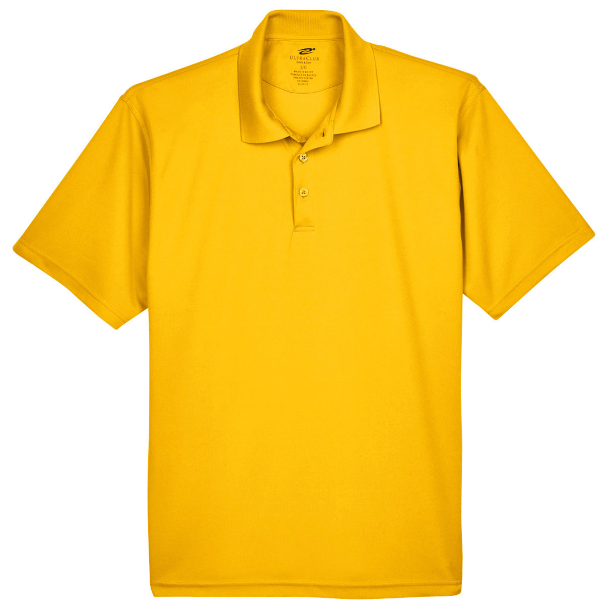 Black Polo Shirt - UltraClub - Cool Dry Mesh
