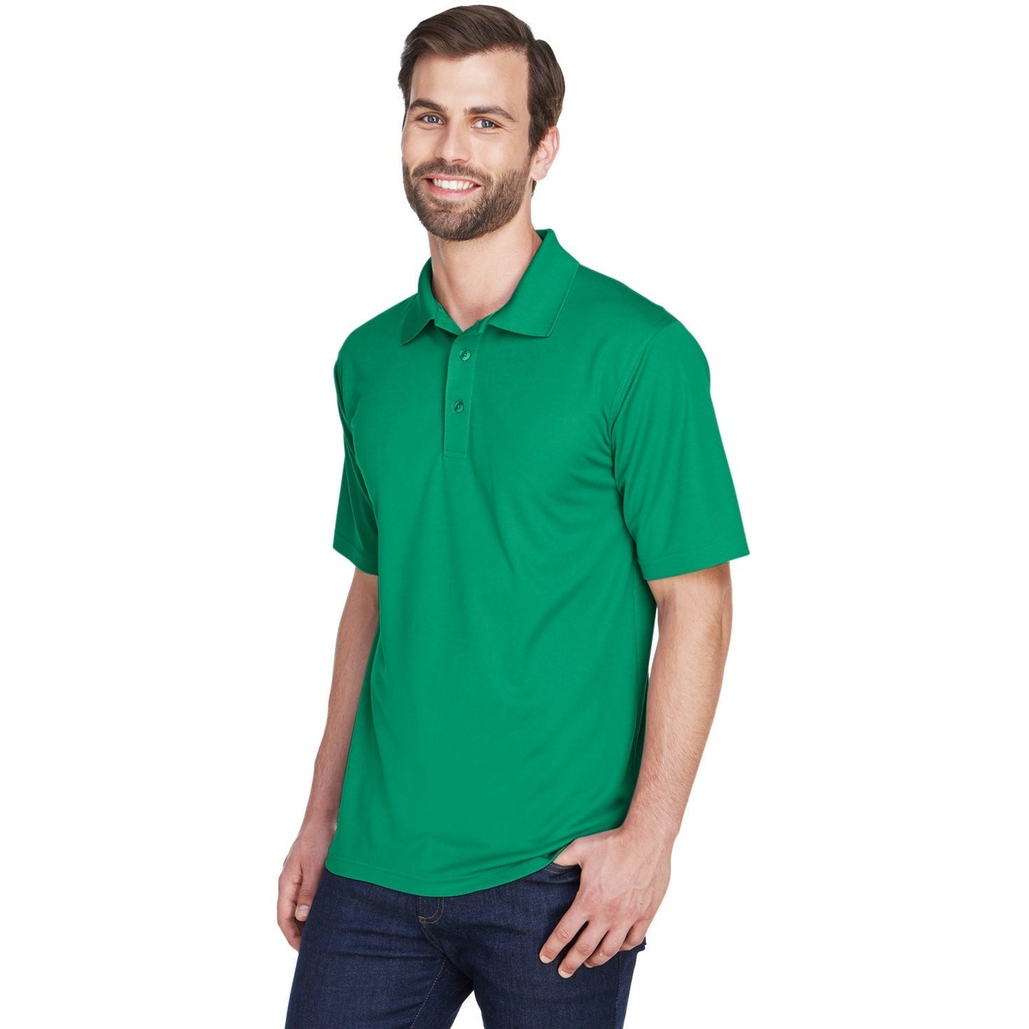 Black Polo Shirt - UltraClub - Cool Dry Mesh