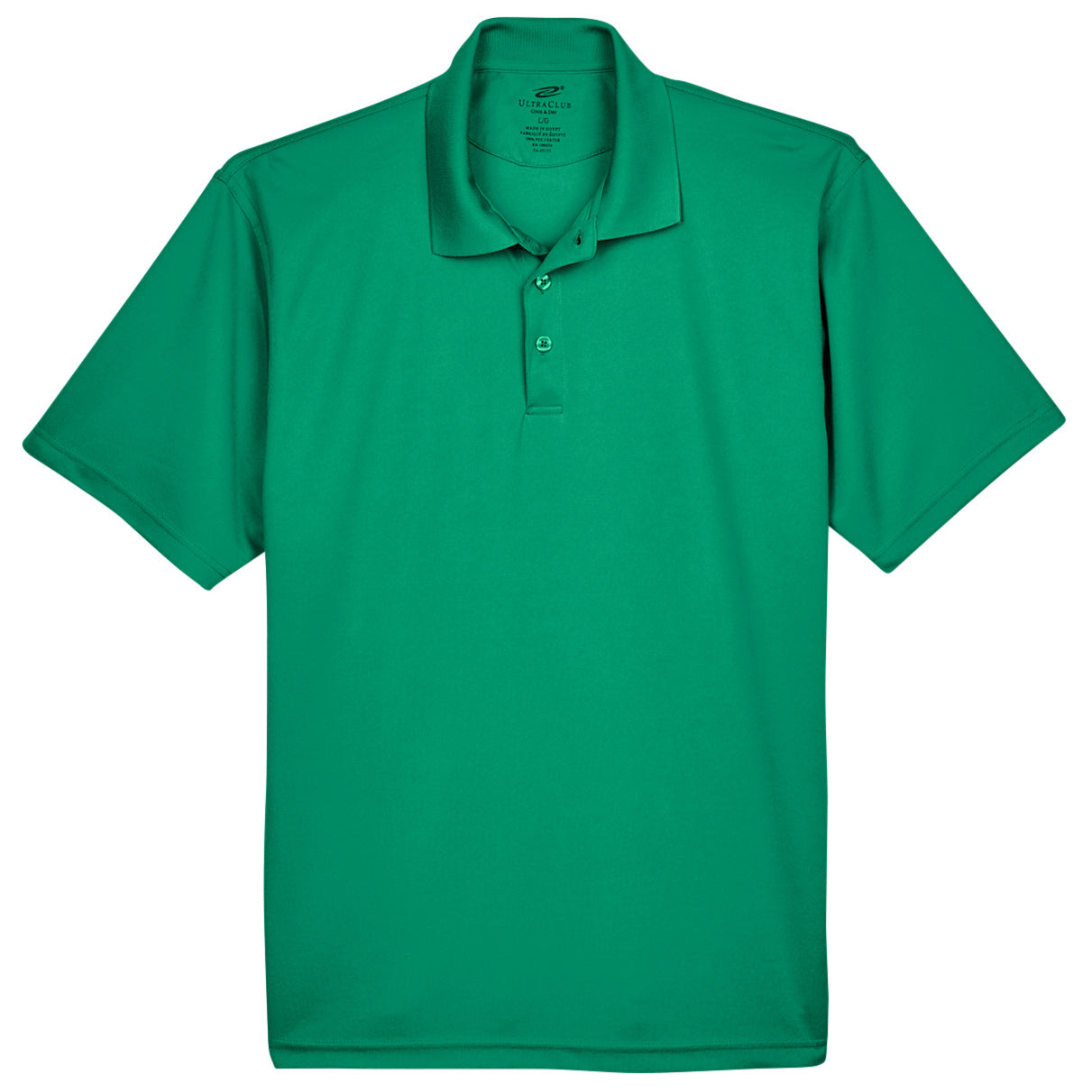 Black Polo Shirt - UltraClub - Cool Dry Mesh