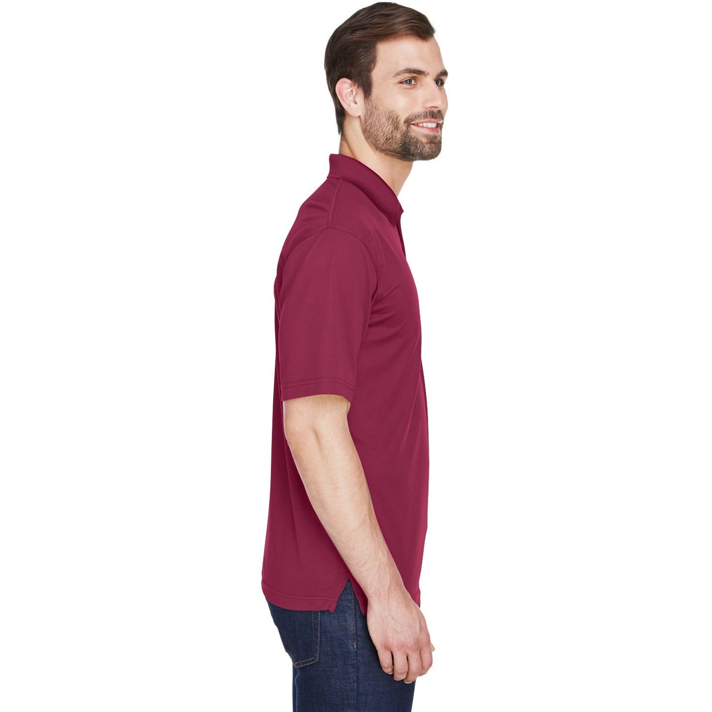 Black Polo Shirt - UltraClub - Cool Dry Mesh