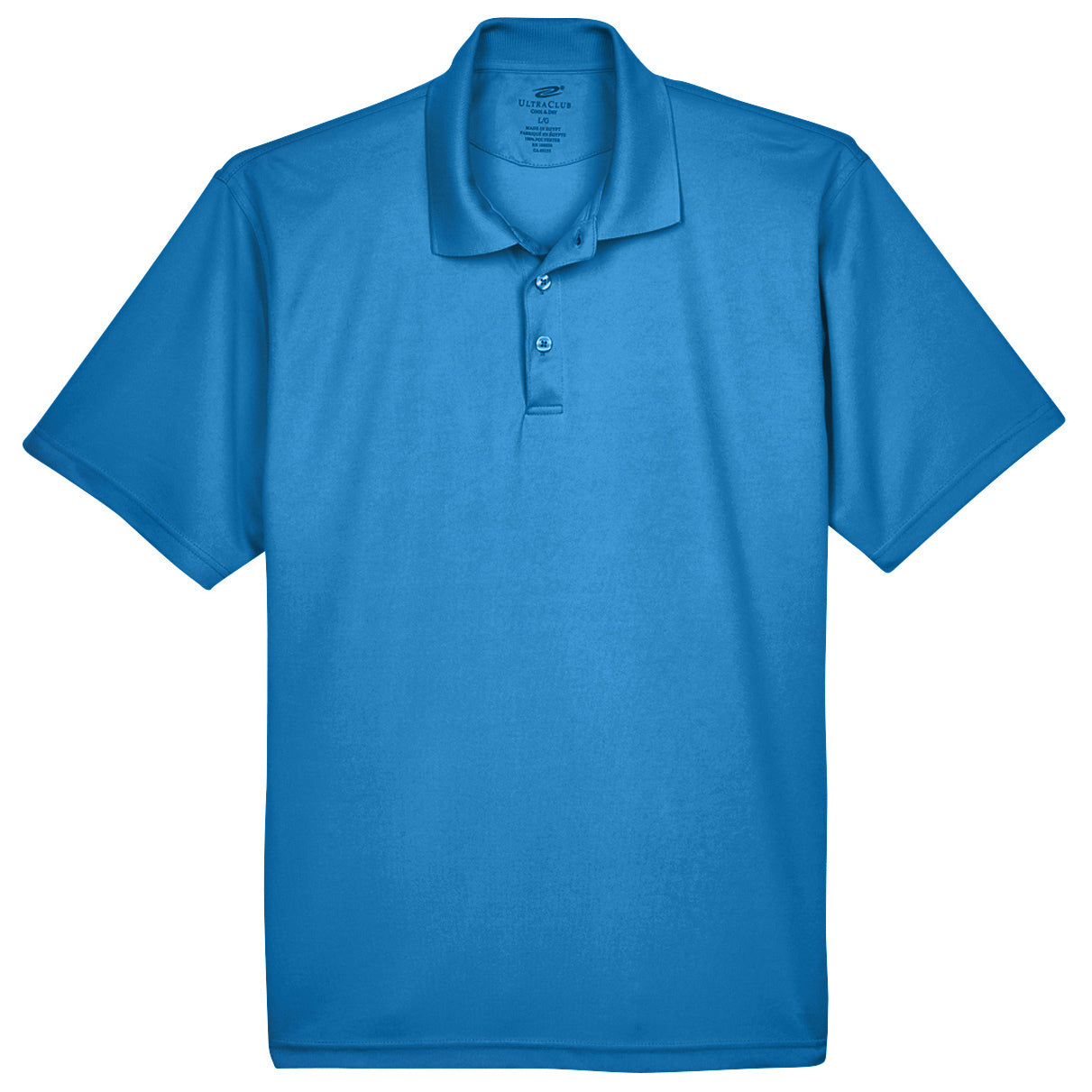 Black Polo Shirt - UltraClub - Cool Dry Mesh