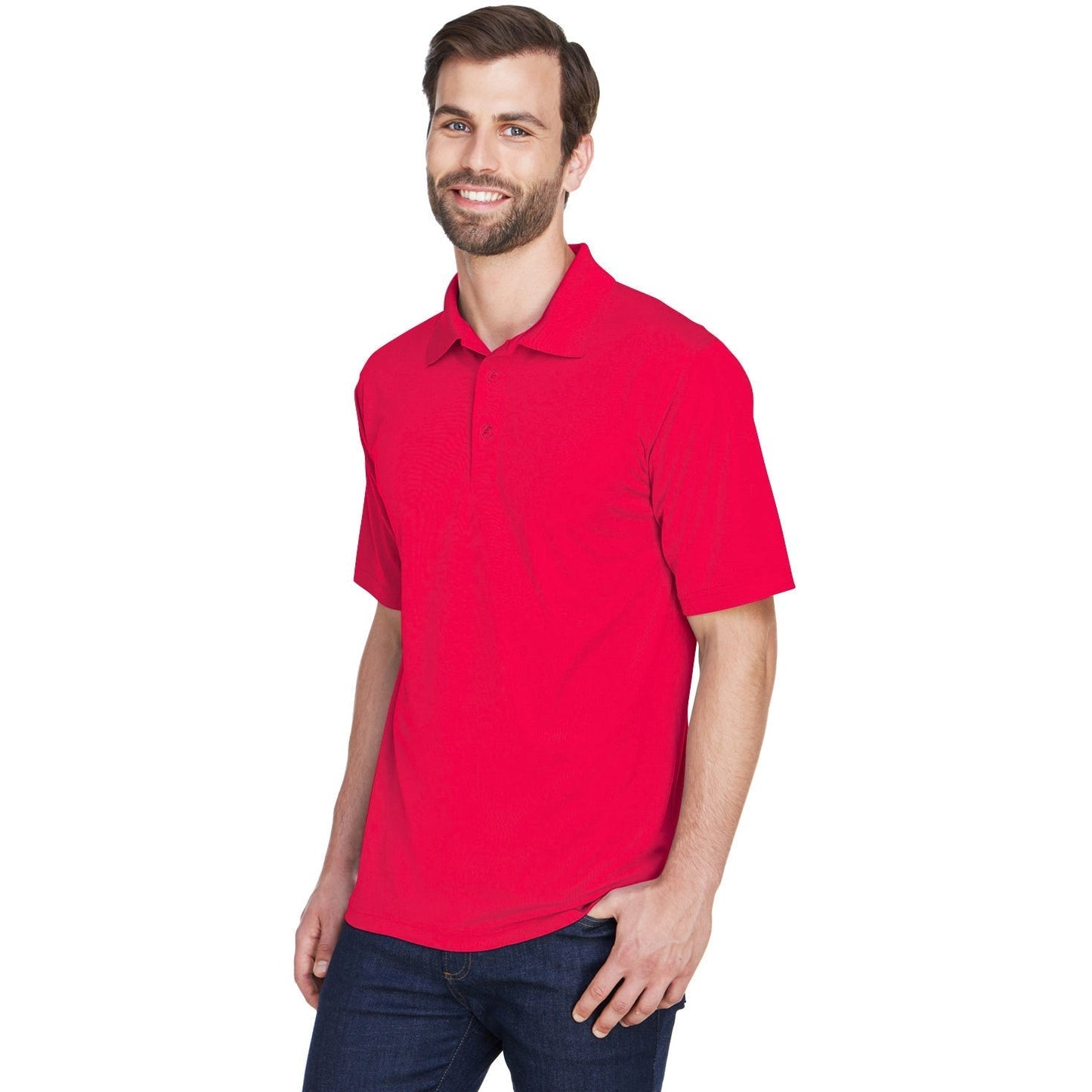 Black Polo Shirt - UltraClub - Cool Dry Mesh