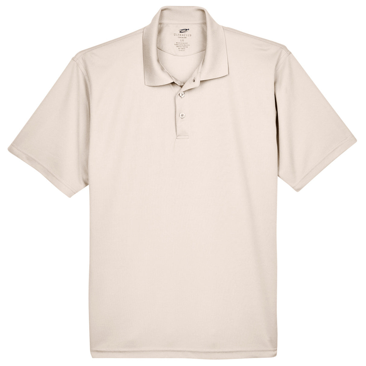 Black Polo Shirt - UltraClub - Cool Dry Mesh