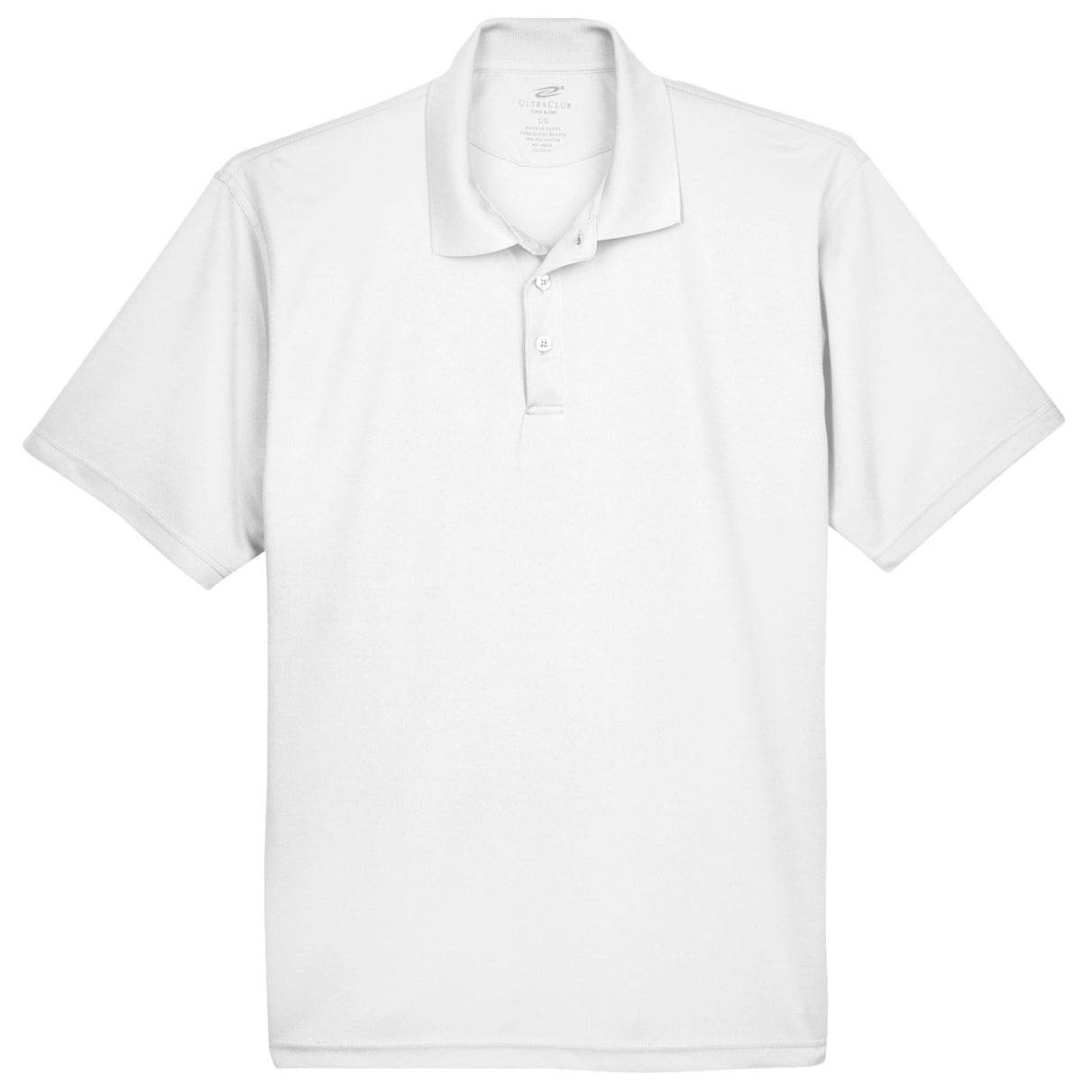 Black Polo Shirt - UltraClub - Cool Dry Mesh