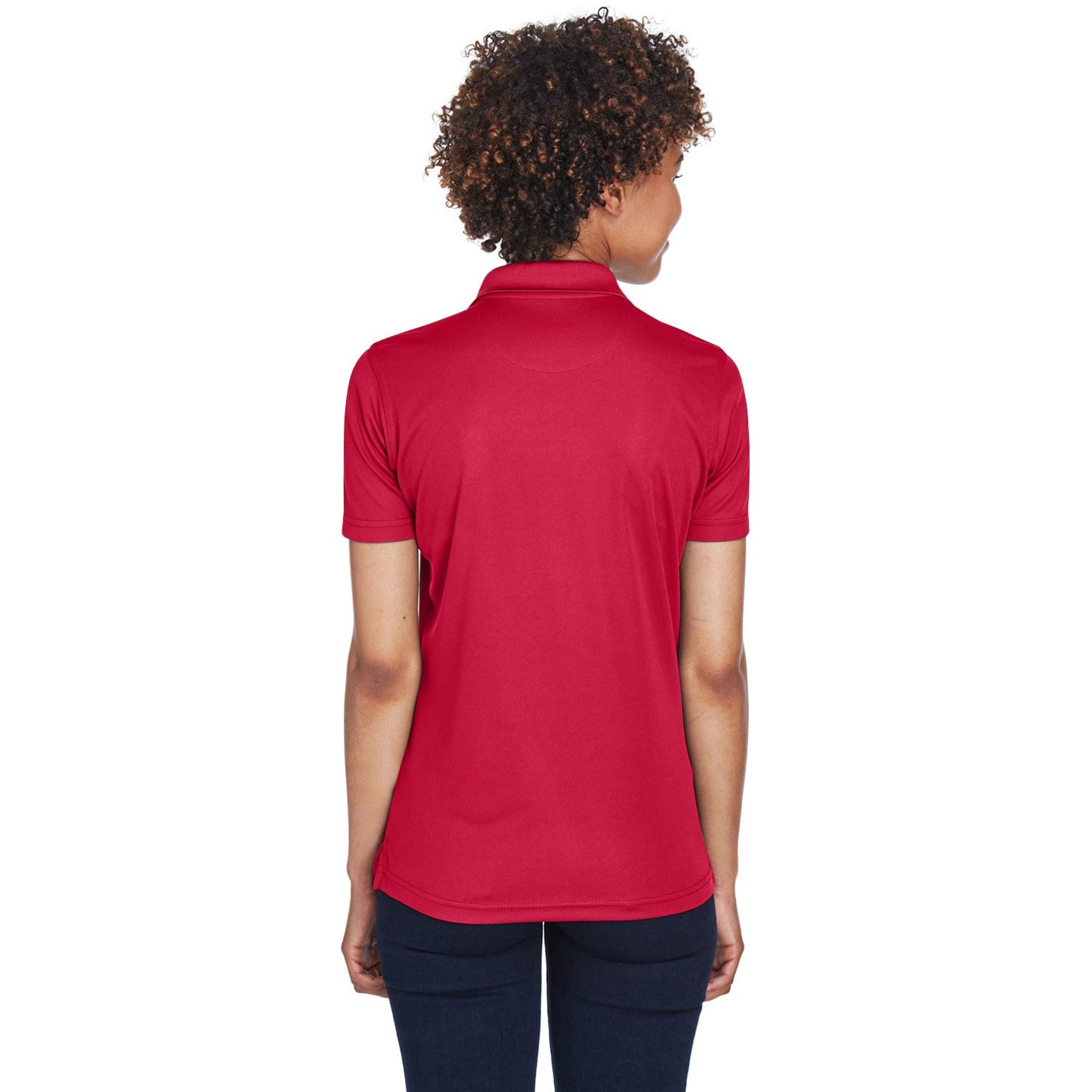 Black Polo Shirt - UltraClub - Cool Dry Mesh Pique