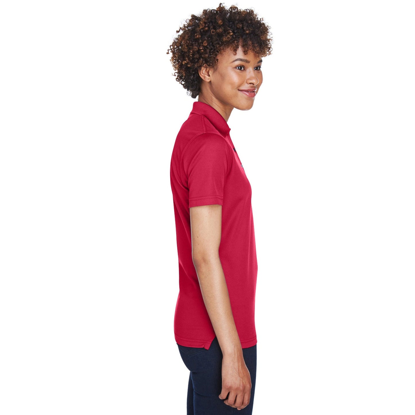 Black Polo Shirt - UltraClub - Cool Dry Mesh Pique
