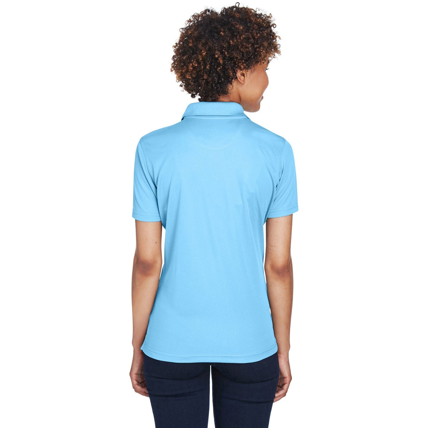 Black Polo Shirt - UltraClub - Cool Dry Mesh Pique