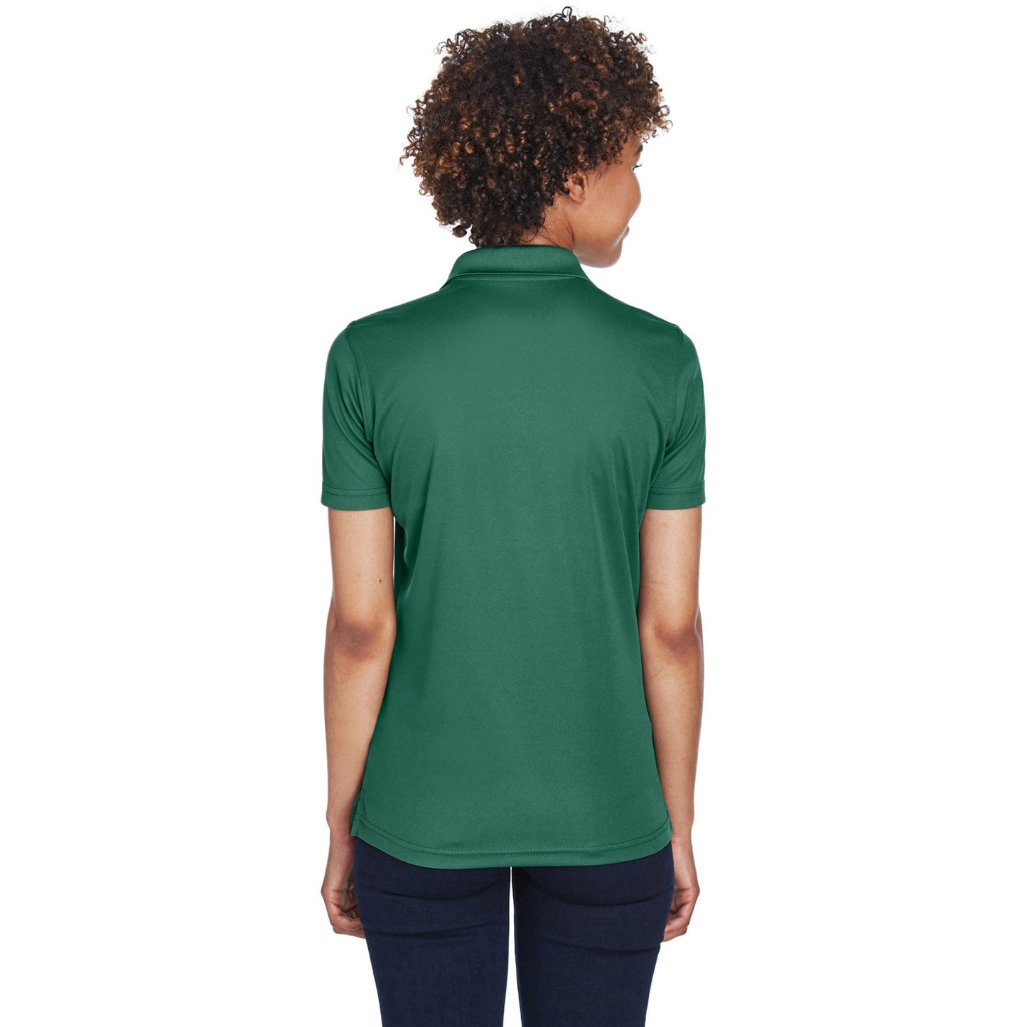 Black Polo Shirt - UltraClub - Cool Dry Mesh Pique