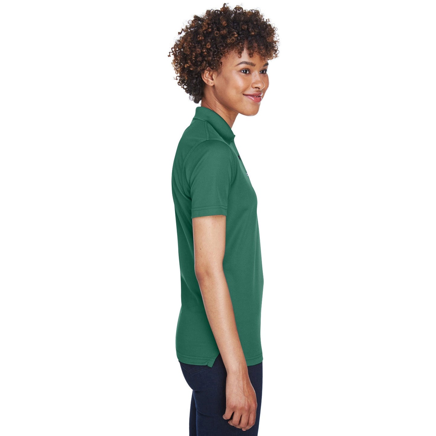 Black Polo Shirt - UltraClub - Cool Dry Mesh Pique