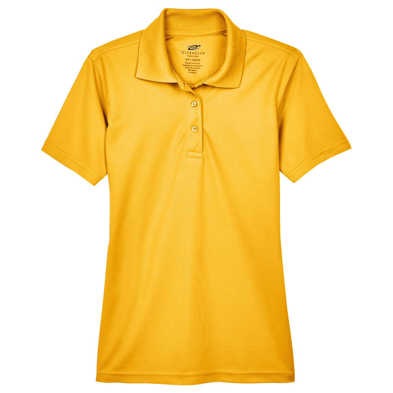 Black Polo Shirt - UltraClub - Cool Dry Mesh Pique