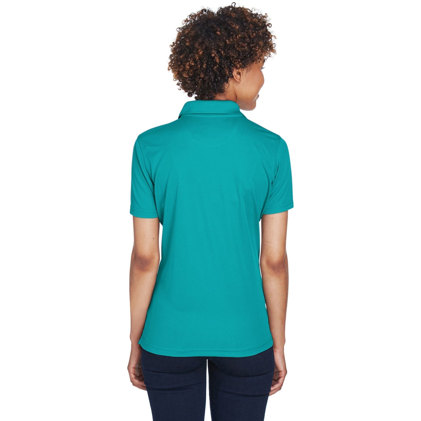 Black Polo Shirt - UltraClub - Cool Dry Mesh Pique
