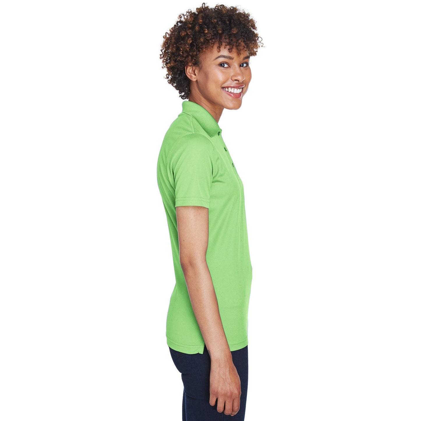 Black Polo Shirt - UltraClub - Cool Dry Mesh Pique