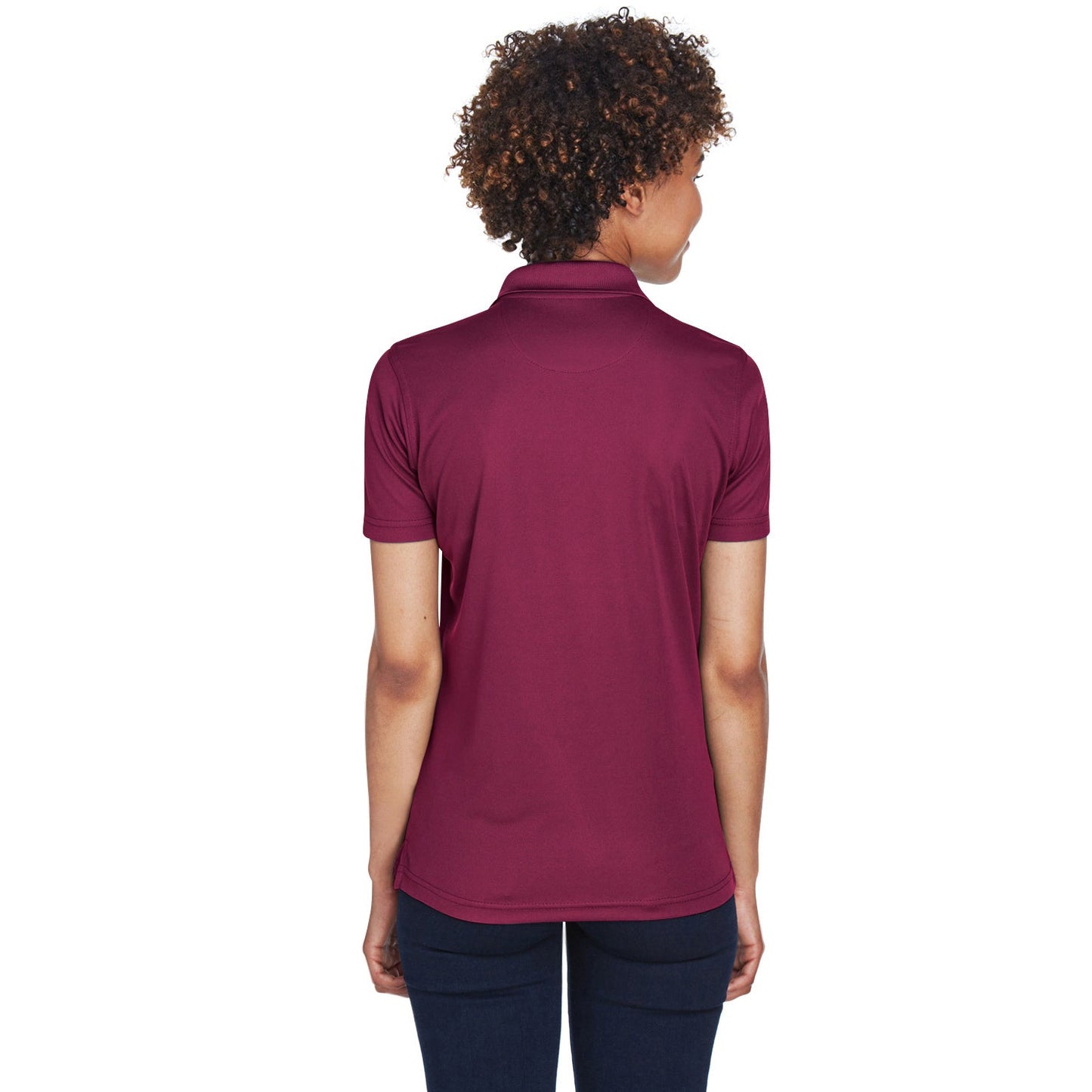 Black Polo Shirt - UltraClub - Cool Dry Mesh Pique