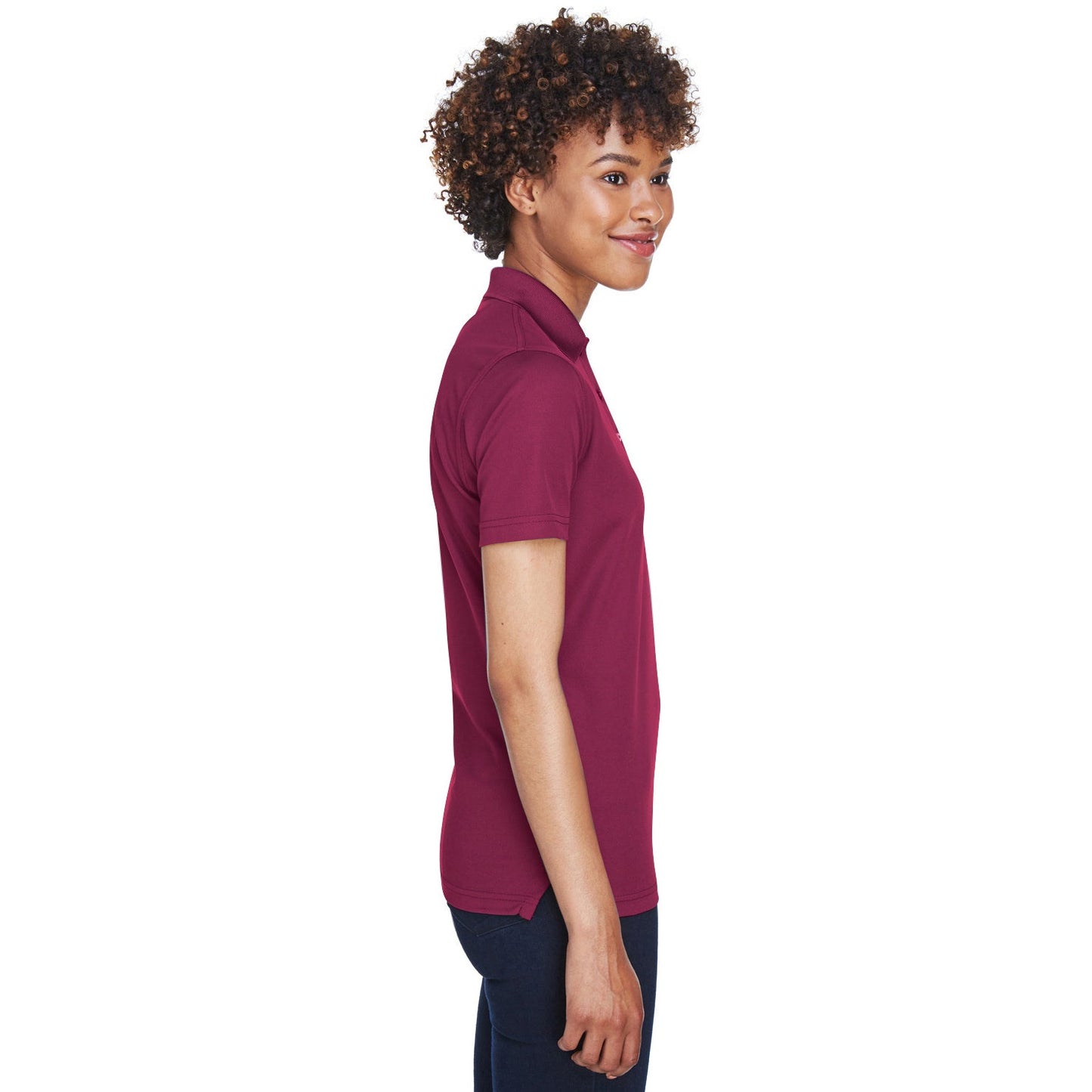 Black Polo Shirt - UltraClub - Cool Dry Mesh Pique
