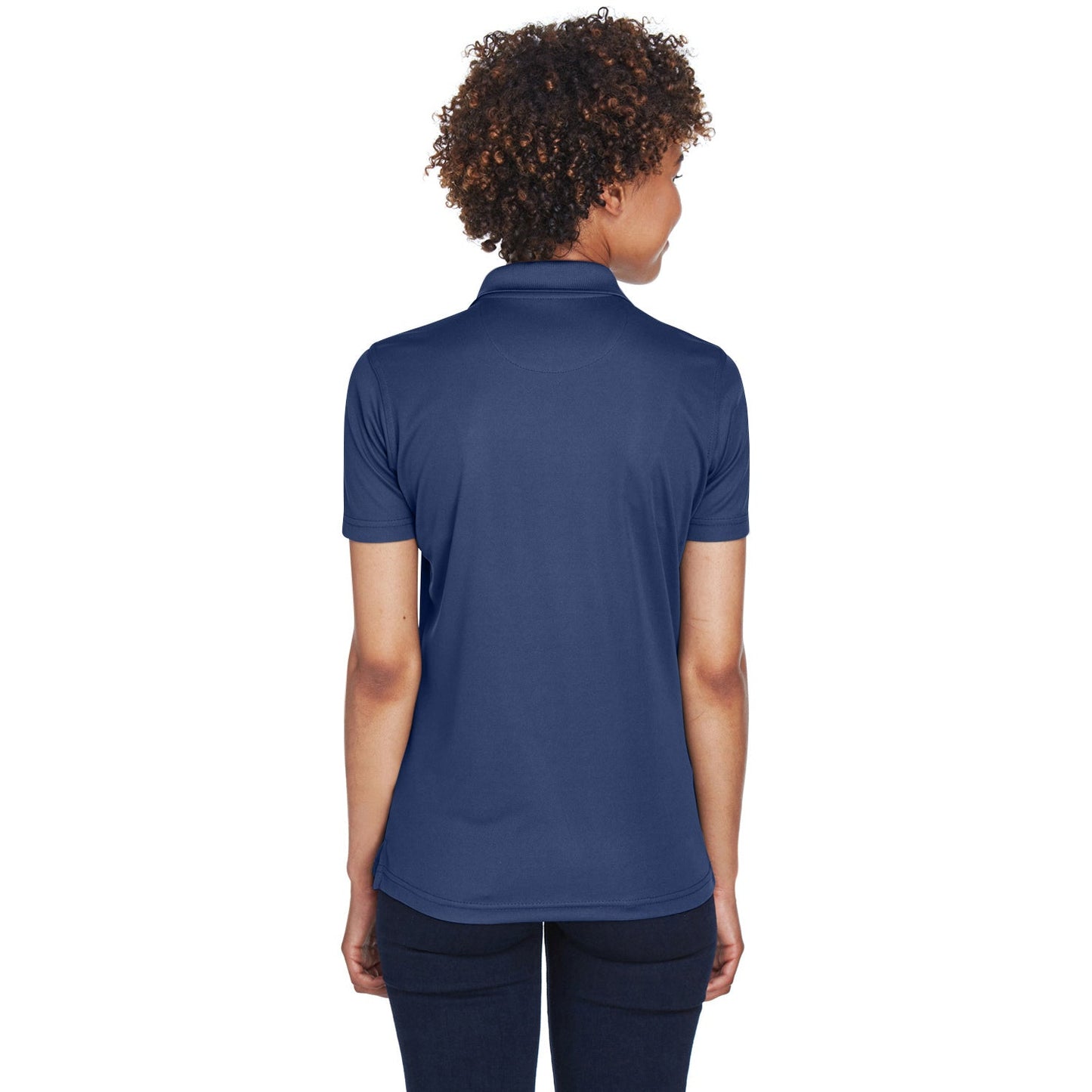 Black Polo Shirt - UltraClub - Cool Dry Mesh Pique