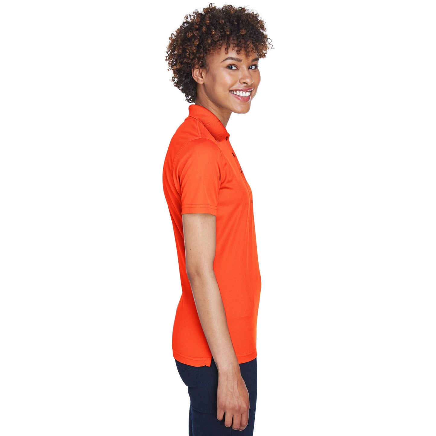 Black Polo Shirt - UltraClub - Cool Dry Mesh Pique