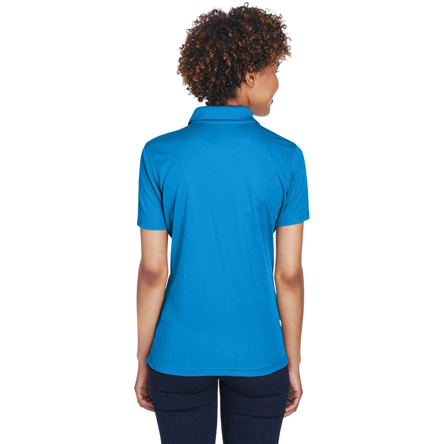 Black Polo Shirt - UltraClub - Cool Dry Mesh Pique