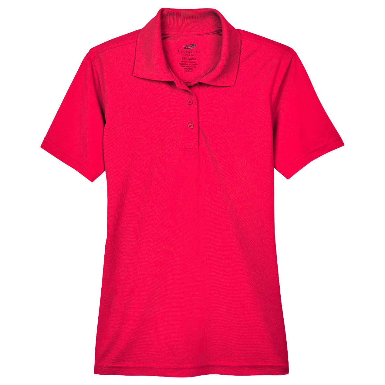Black Polo Shirt - UltraClub - Cool Dry Mesh Pique