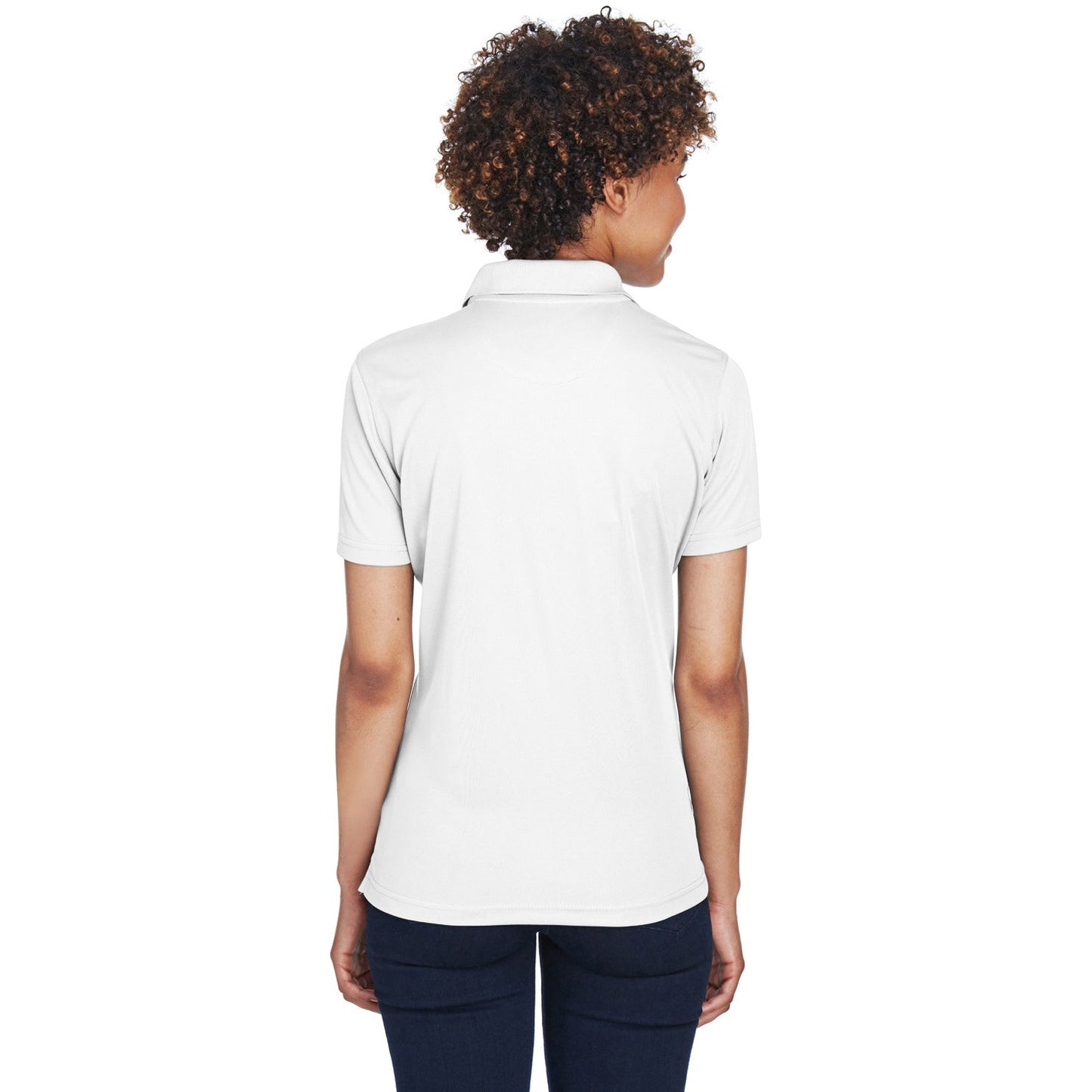 Black Polo Shirt - UltraClub - Cool Dry Mesh Pique