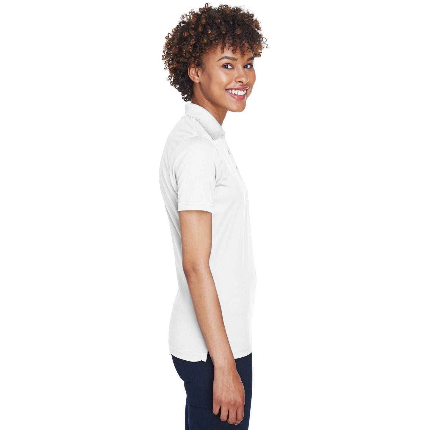 Black Polo Shirt - UltraClub - Cool Dry Mesh Pique