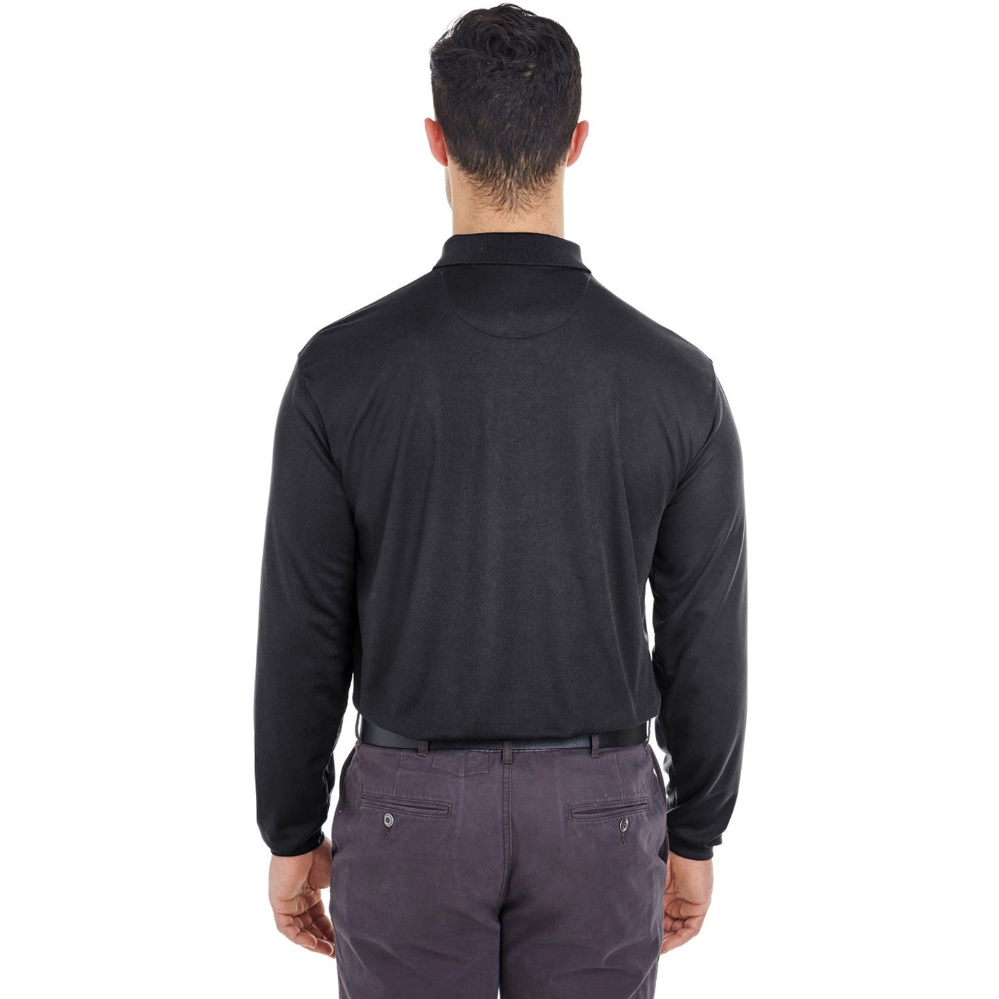 Black Polo Shirt - UltraClub - Moisture-Wicking