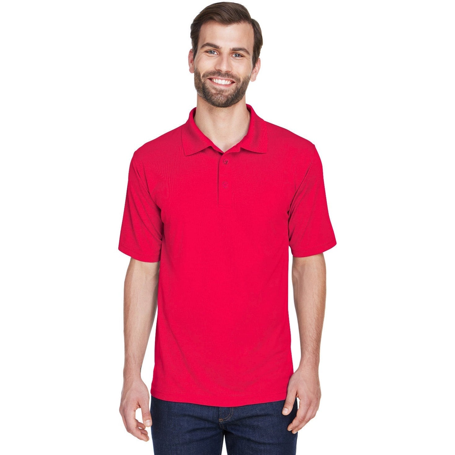 Black Polo Shirts - UltraClub - Cool Fabric