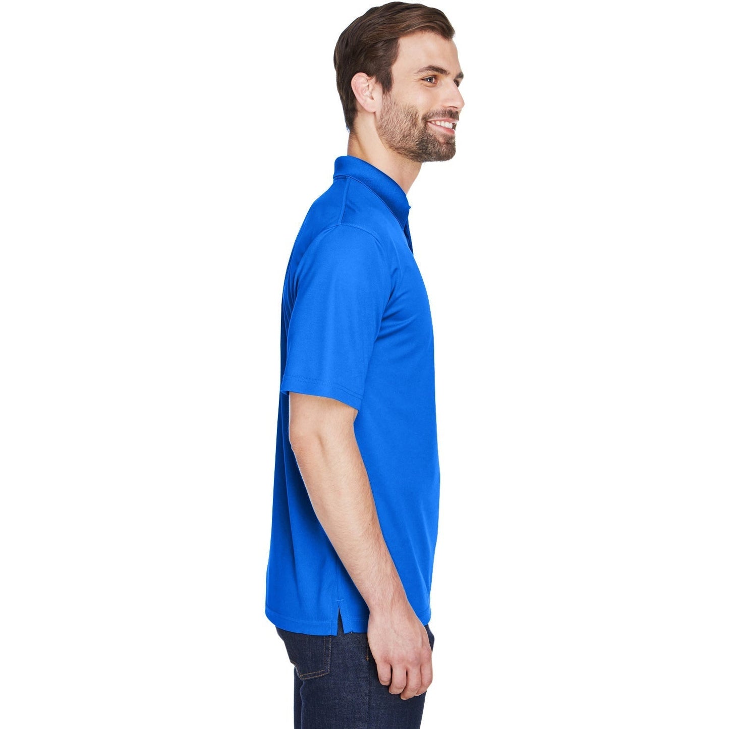 Black Polo Shirts - UltraClub - Cool Fabric