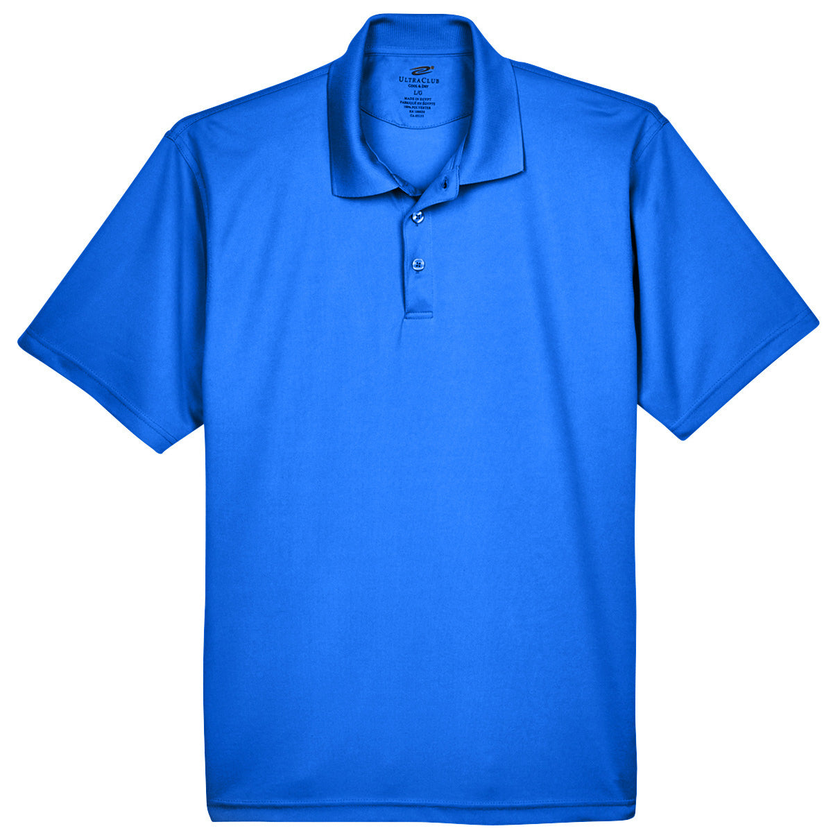 Black Polo Shirts - UltraClub - Cool Fabric
