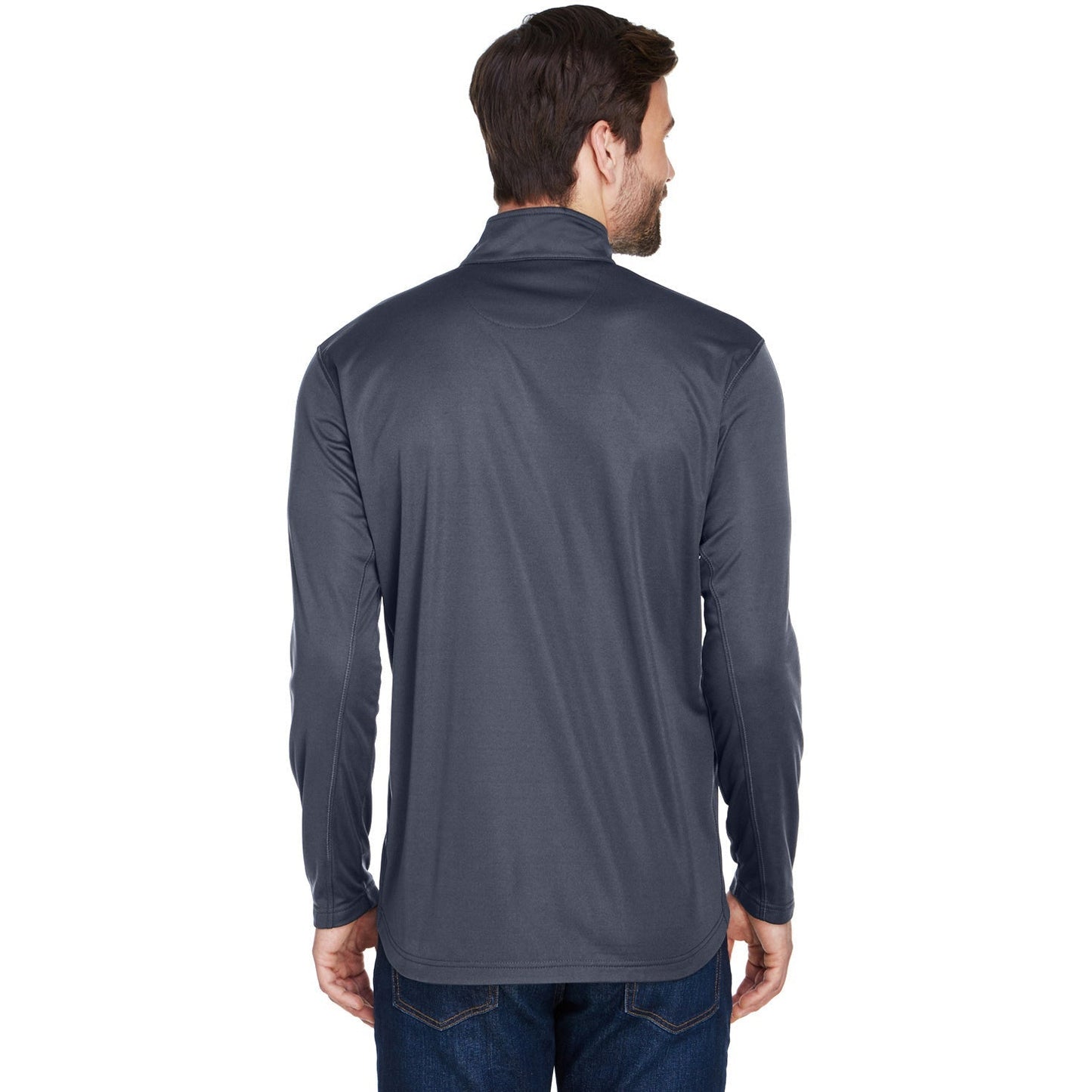 Black Sweatshirts - UltraClub - Lightweight Quarter-Zip
