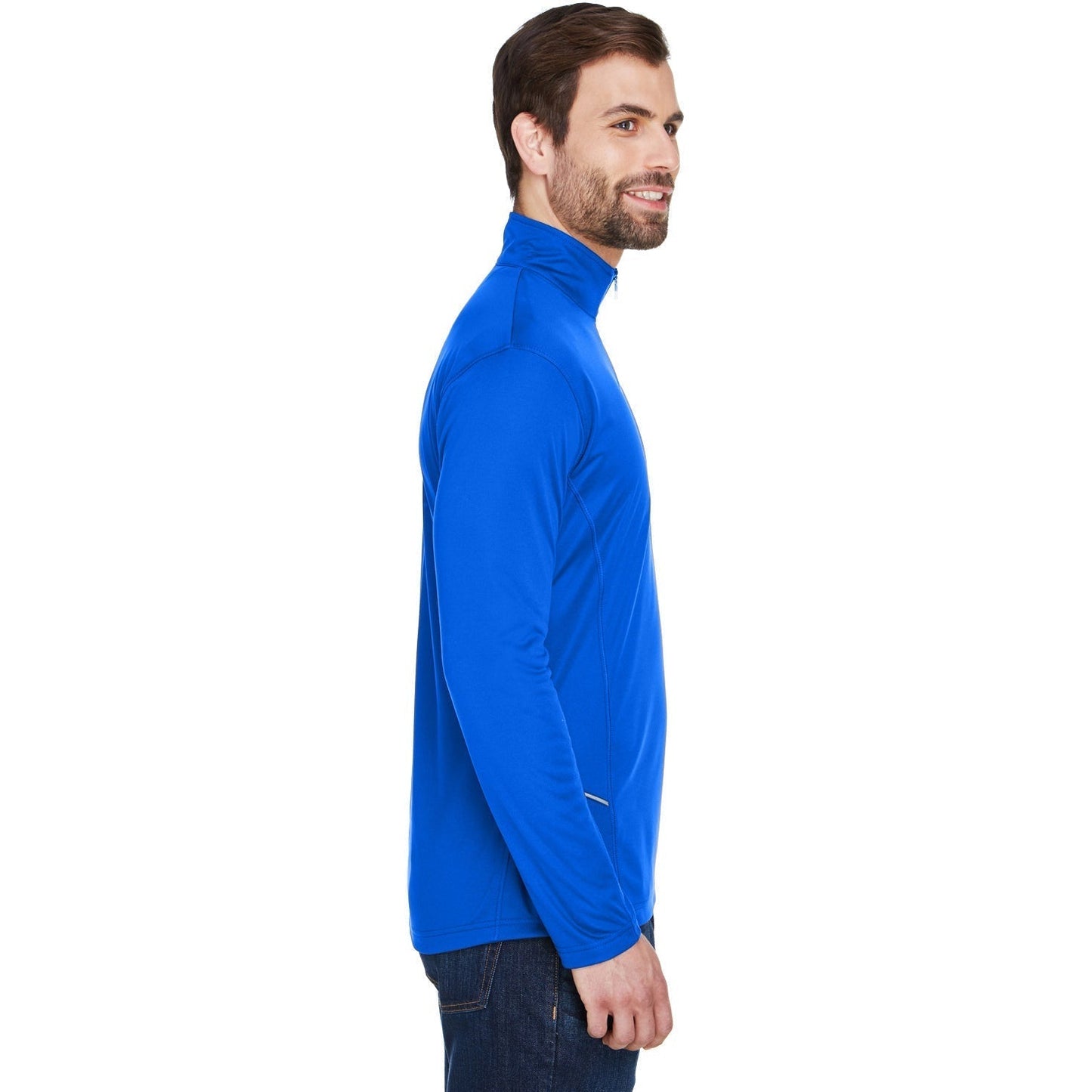 Black Sweatshirts - UltraClub - Lightweight Quarter-Zip