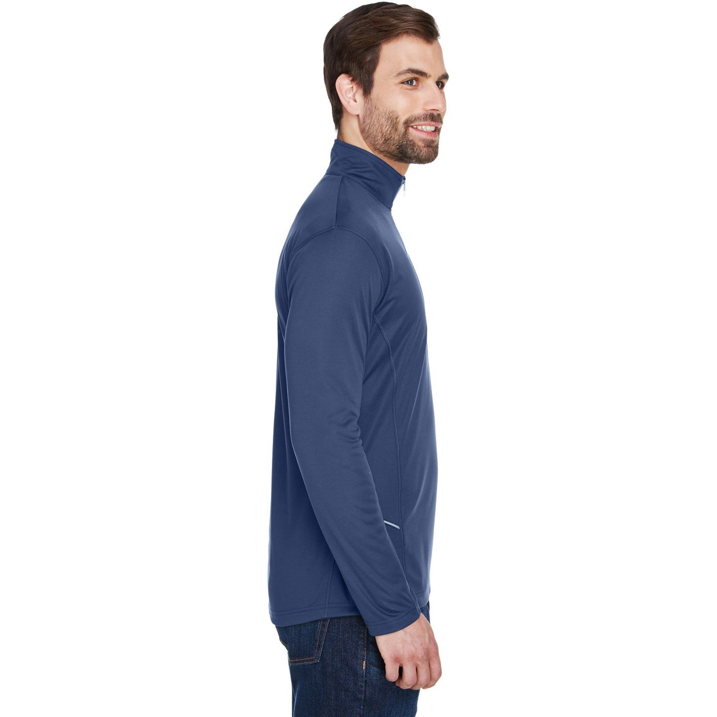 Black Sweatshirts - UltraClub - Lightweight Quarter-Zip