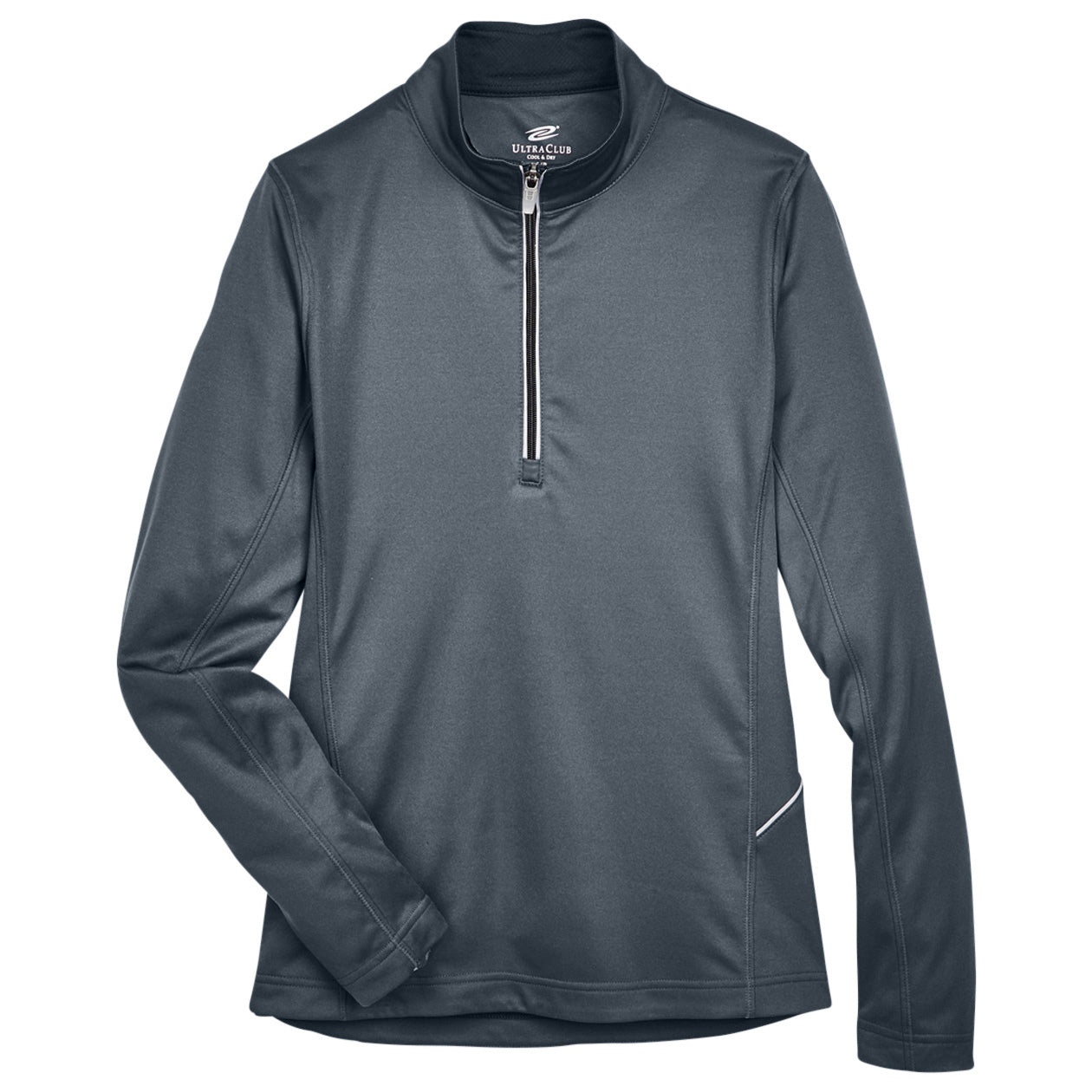 Black Quarter-Zip Pullover - UltraClub - Moisture-Wicking