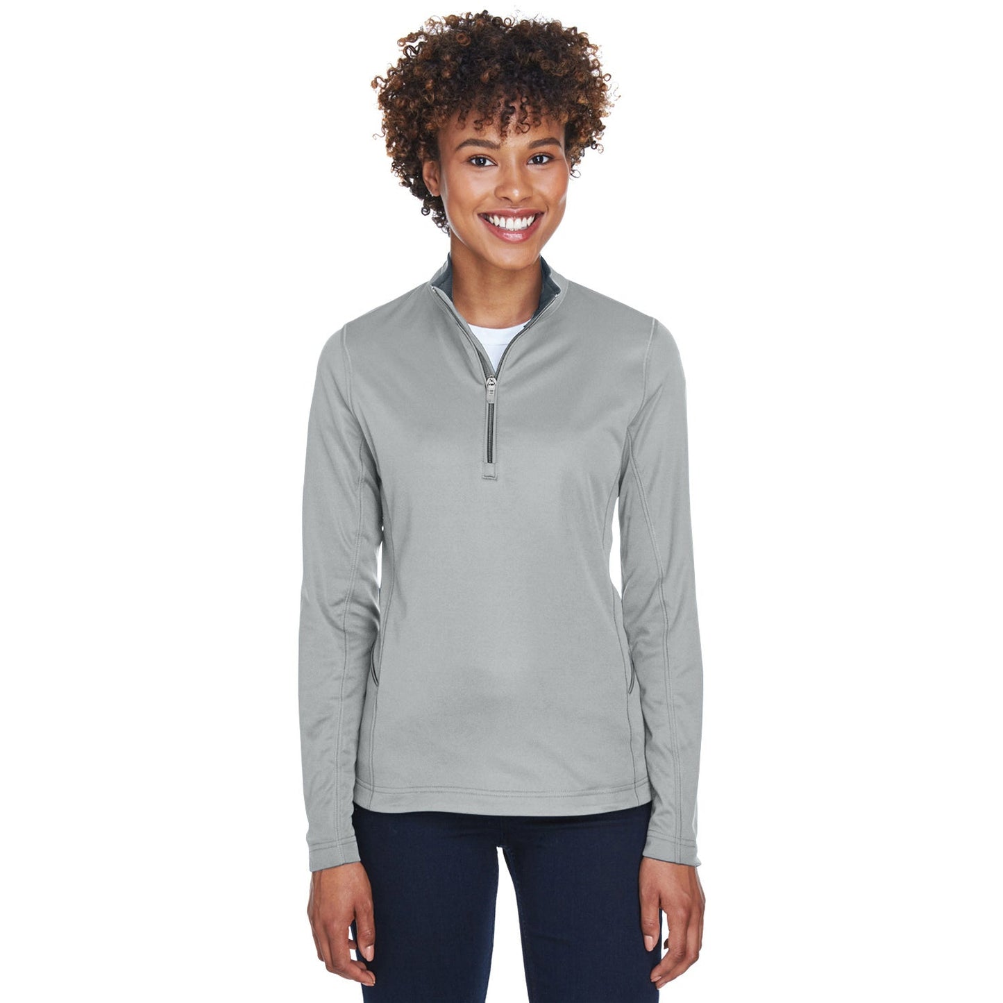 Black Quarter-Zip Pullover - UltraClub - Moisture-Wicking