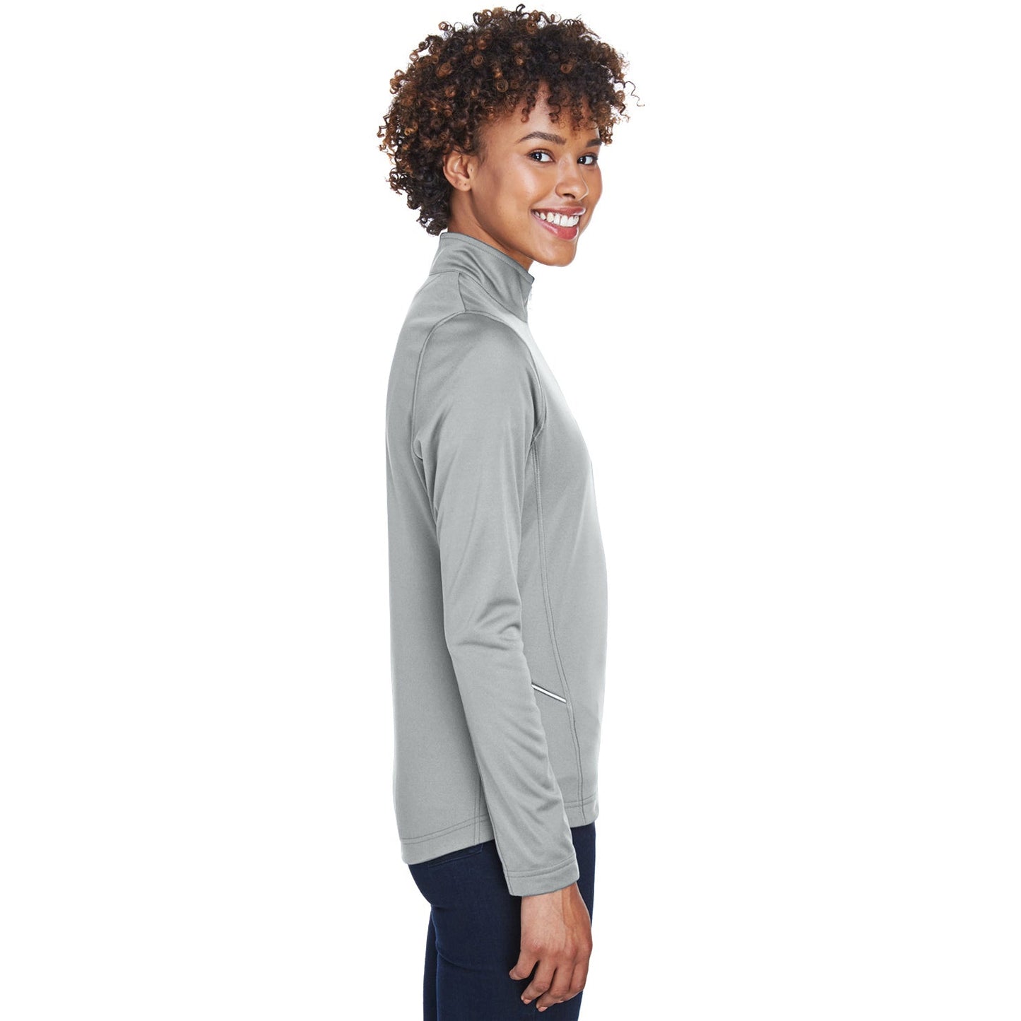 Black Quarter-Zip Pullover - UltraClub - Moisture-Wicking